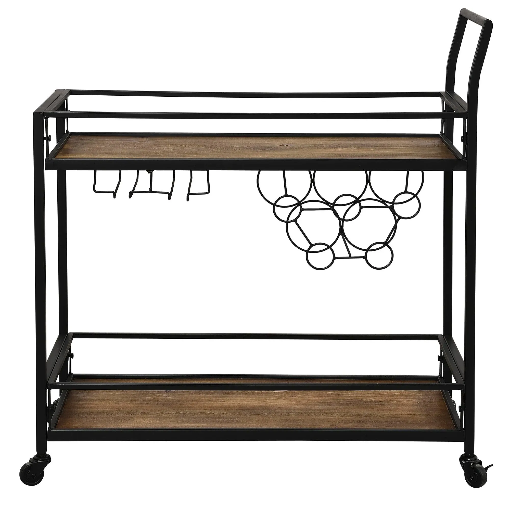 Firstime &amp; Co. Gardner Industrial Bar Cart, 32.25 H X 13 L X 29.75 W Inches, Rus