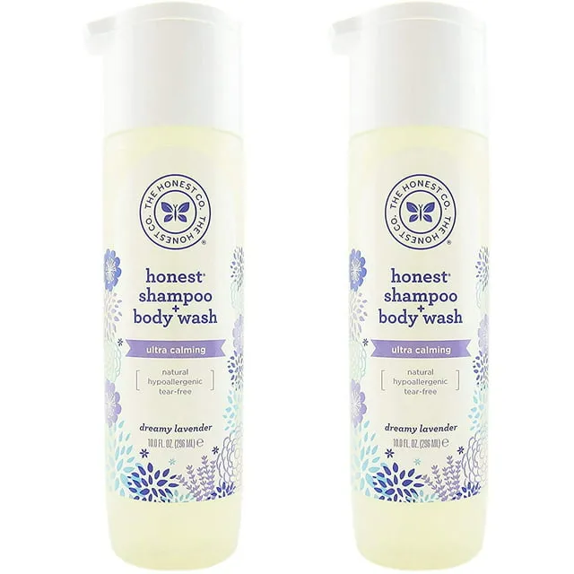 The Honest Company Truly Calming Lavender Shampoo Body Wash + Conditioner Bundle