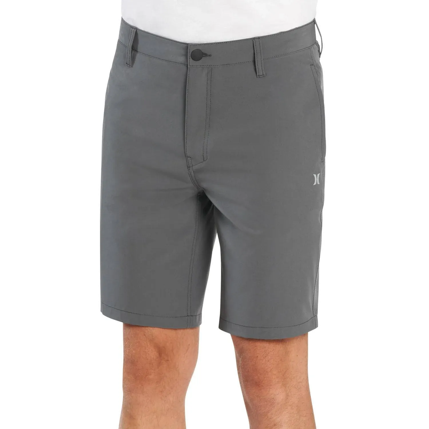 Hurley All Day Hybrid Quick Dry 4-Way Stretch Reflective Short (Ion Grey, 30)