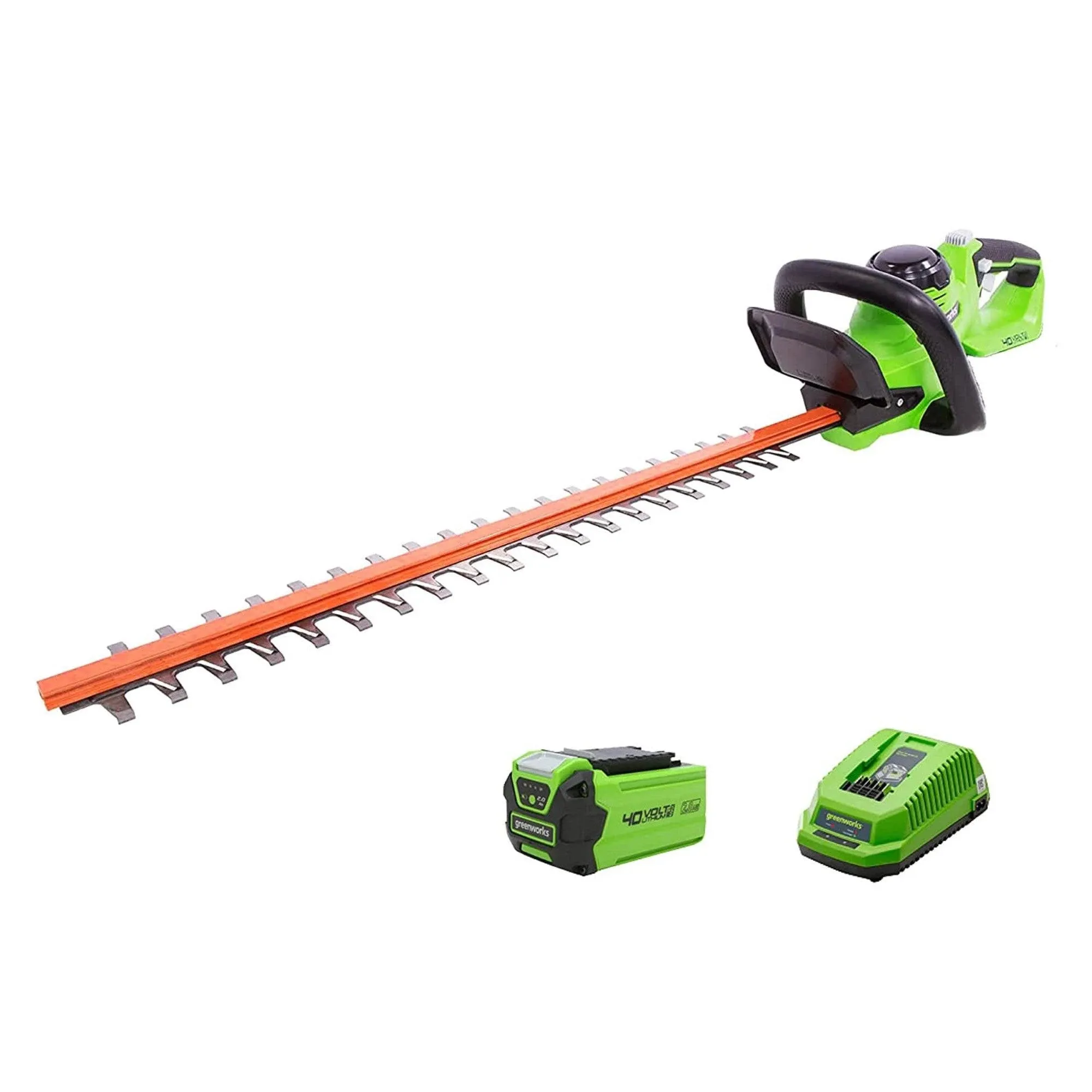 40V 24" Cordless Battery Hedge Trimmer w/ 2.0Ah Battery & Charger