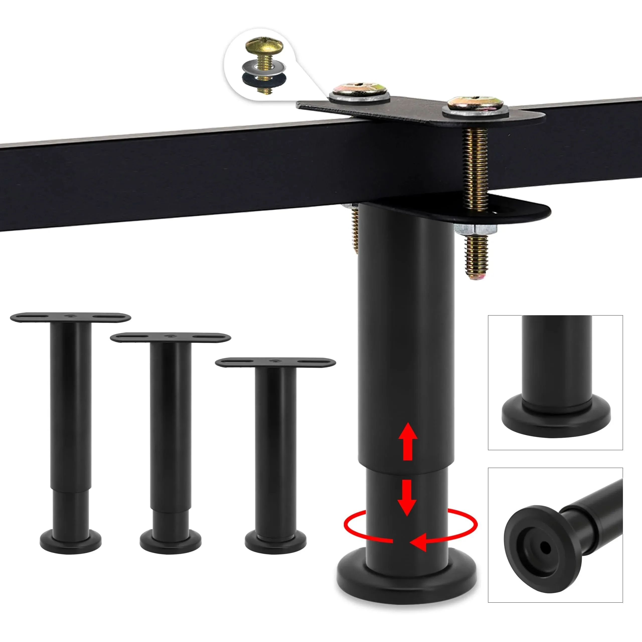 Novamer 4Pcs Bed Support Legs