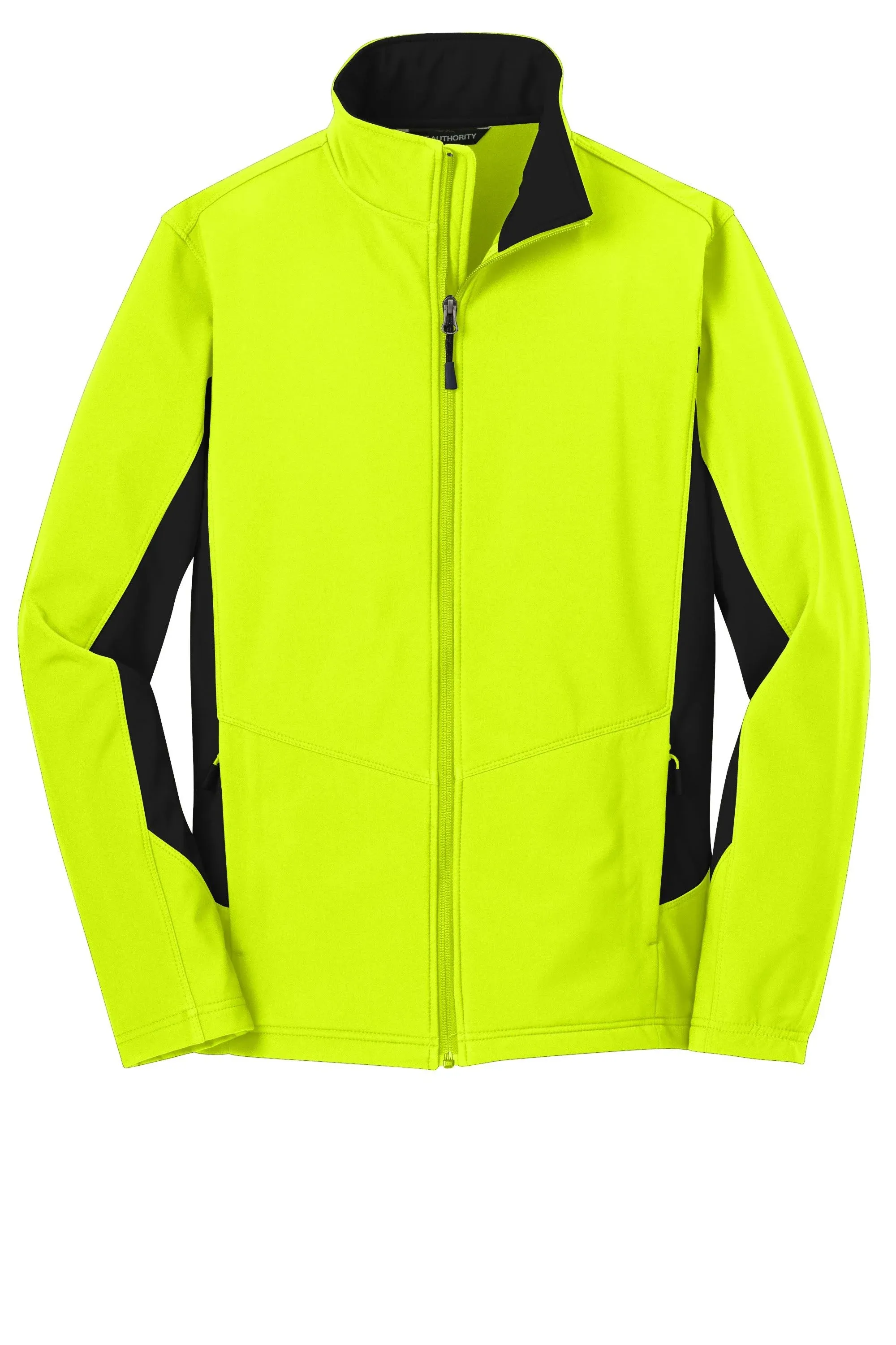 Port Authority J318 Core Colorblock Soft Shell Jacket - Safety Yellow/Black