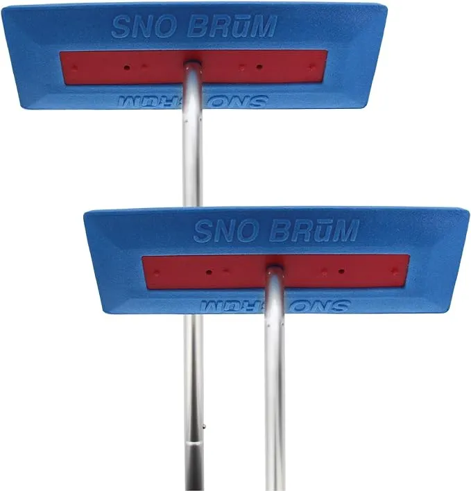 Snobrum Original Snow Removal Tool with 17" to 28" Compact Telescoping Handle-