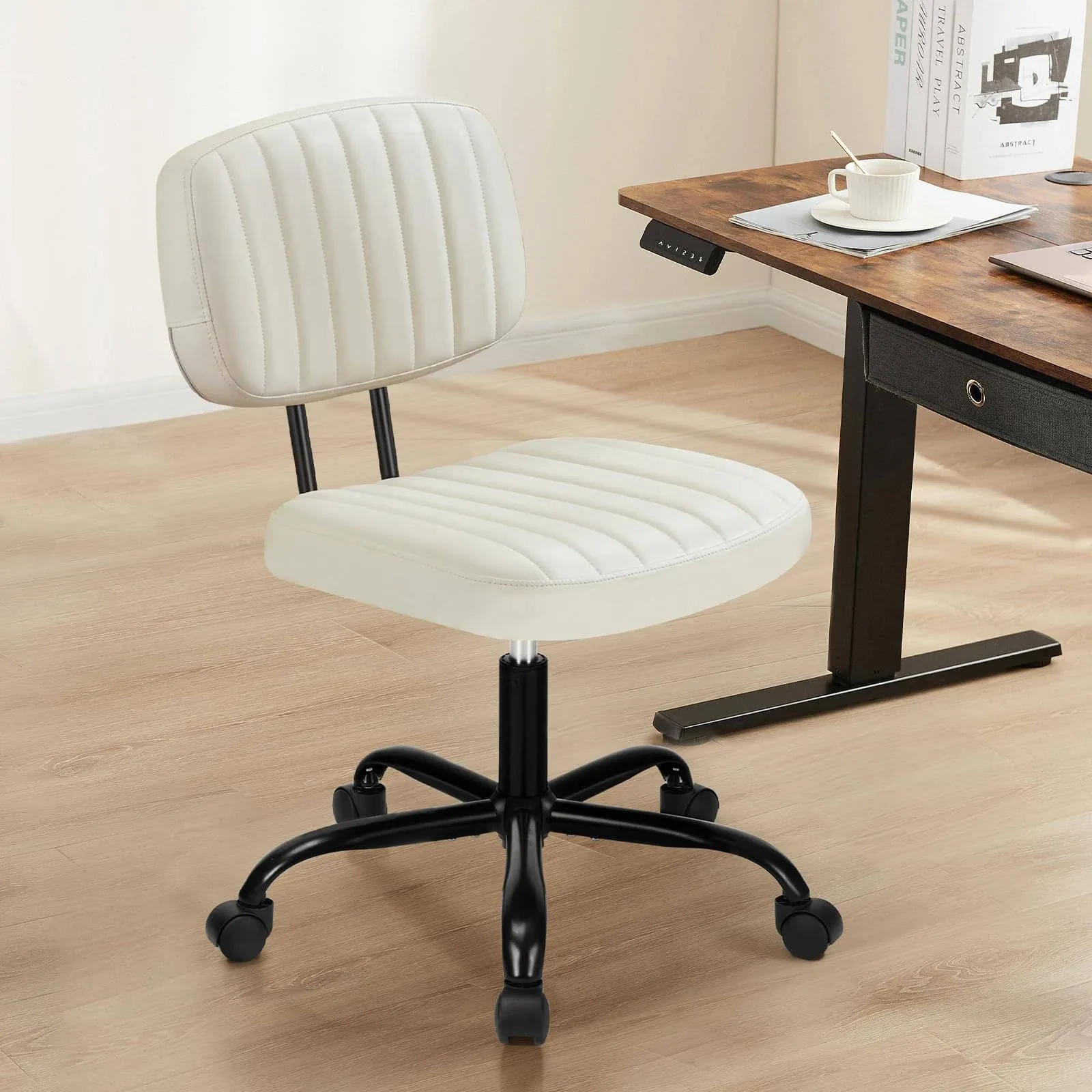 Sweetcrispy Small Office Computer Desk Chair