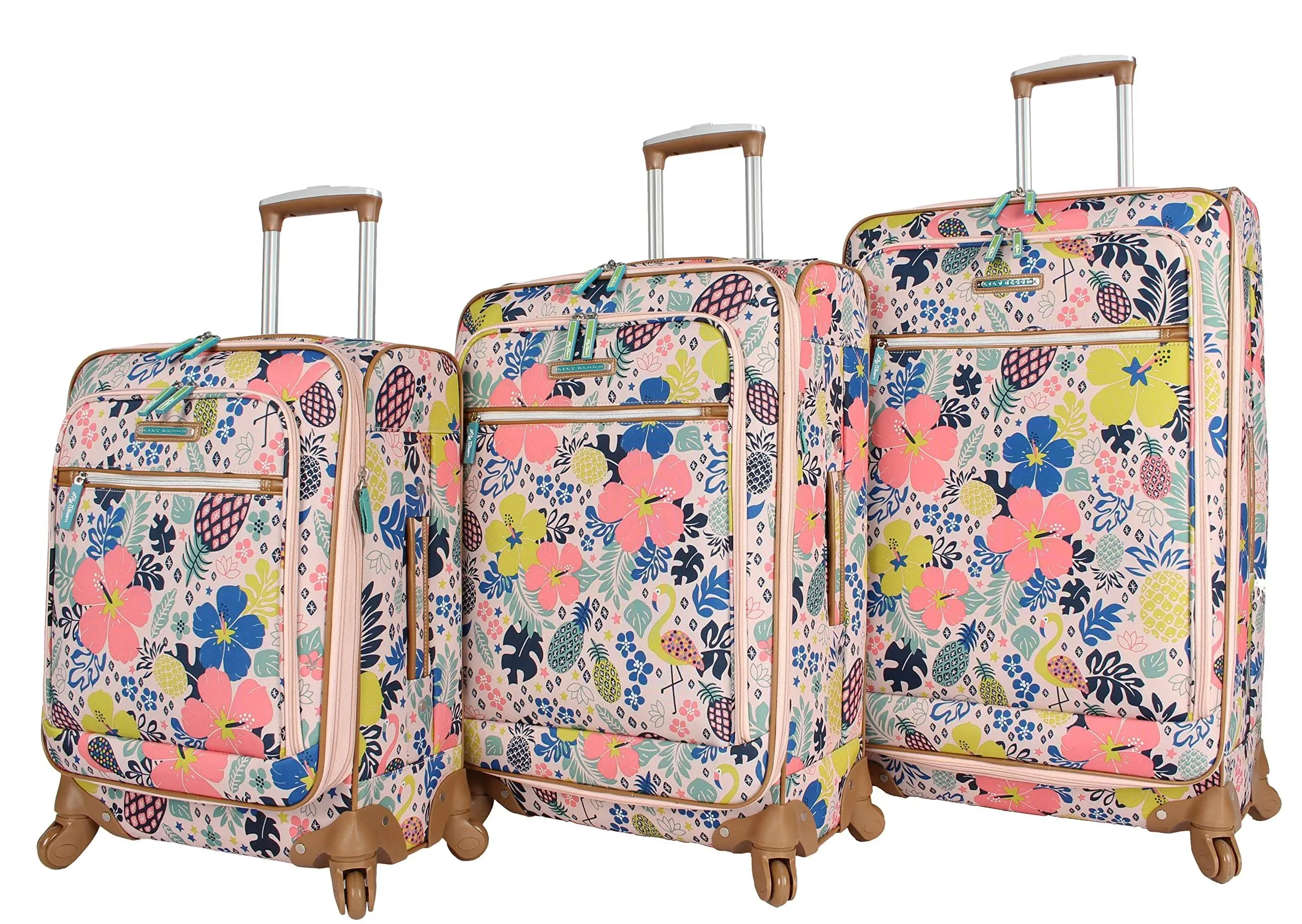 Lily Bloom Luggage Sets 3 Piece with Spinner Wheels, Expandable Suitcase for Women