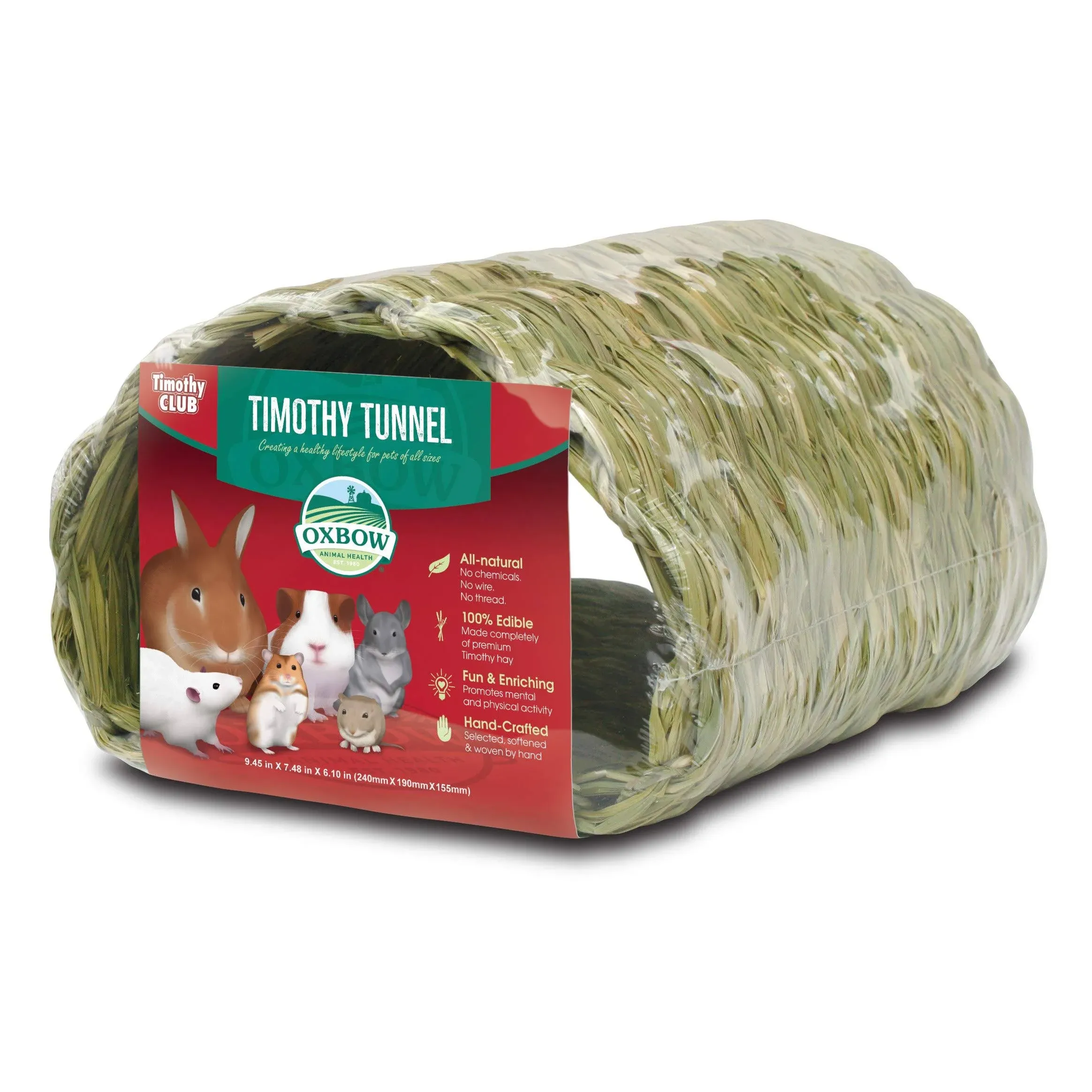 Oxbow Animal Health Timothy CLUB Timothy Hay Tunnel