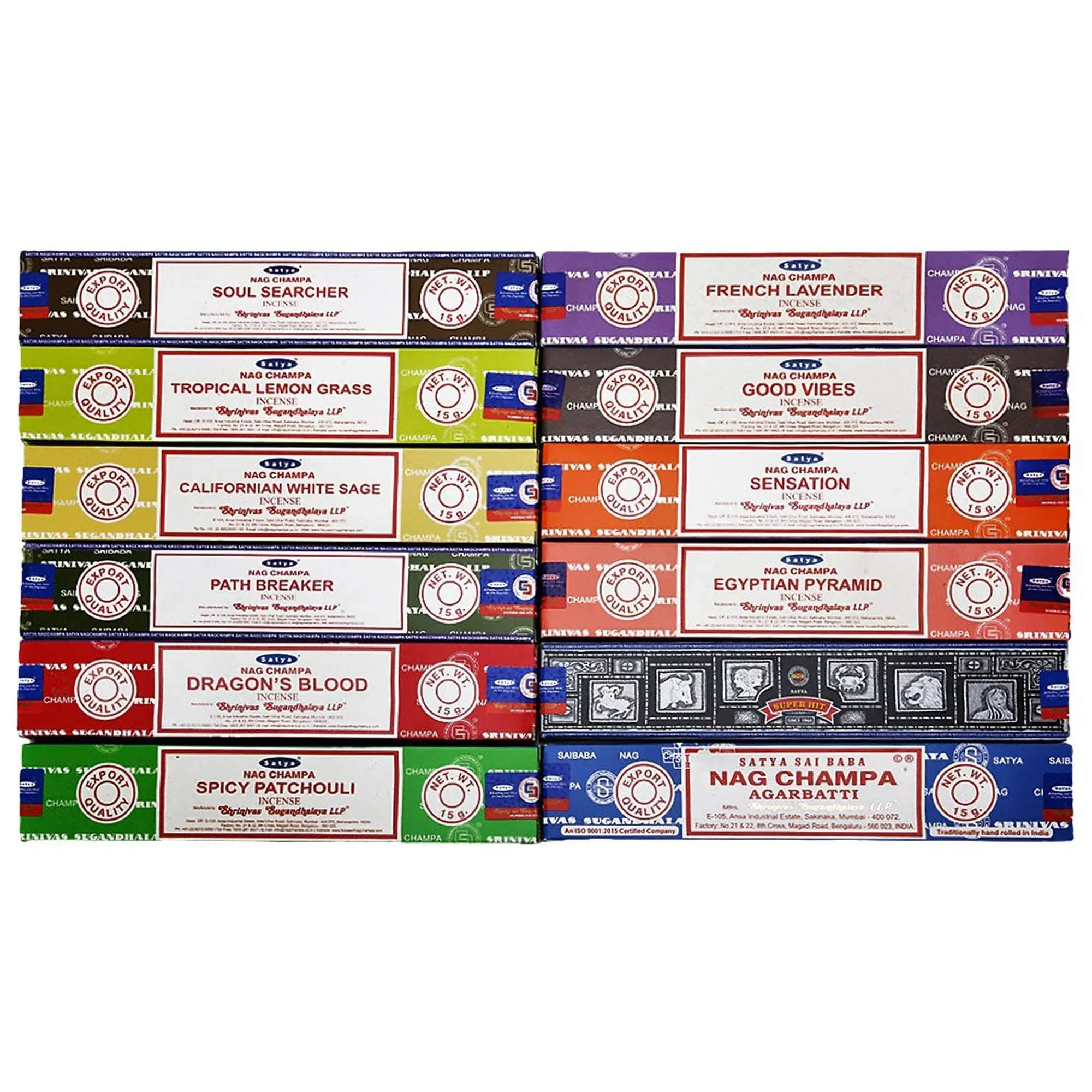 Satya 12 Pack Assorted Pack 15 Gram x 12 Packs