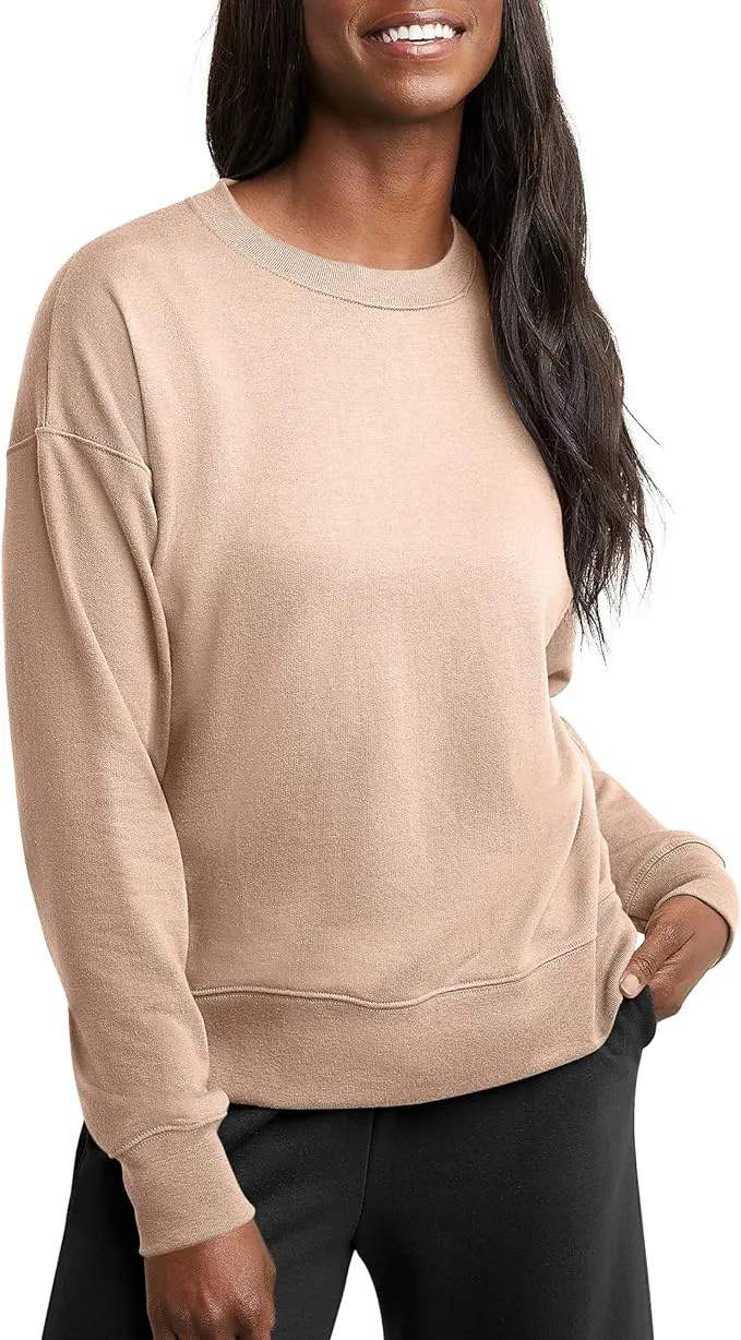 Hanes Women's French Terry Crew Sweatshirt