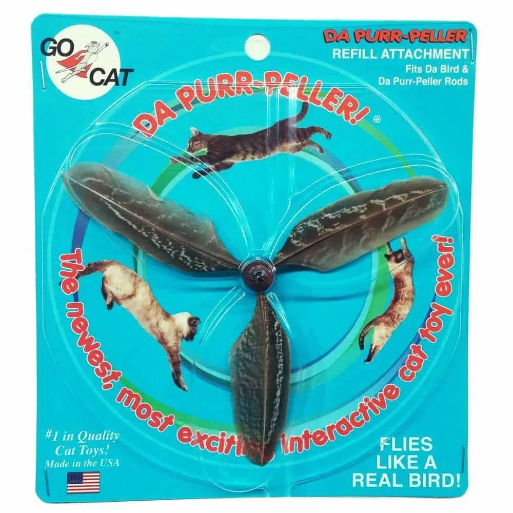 Purr Peller Feather Refill - Engaging Propeller Toy for Cats