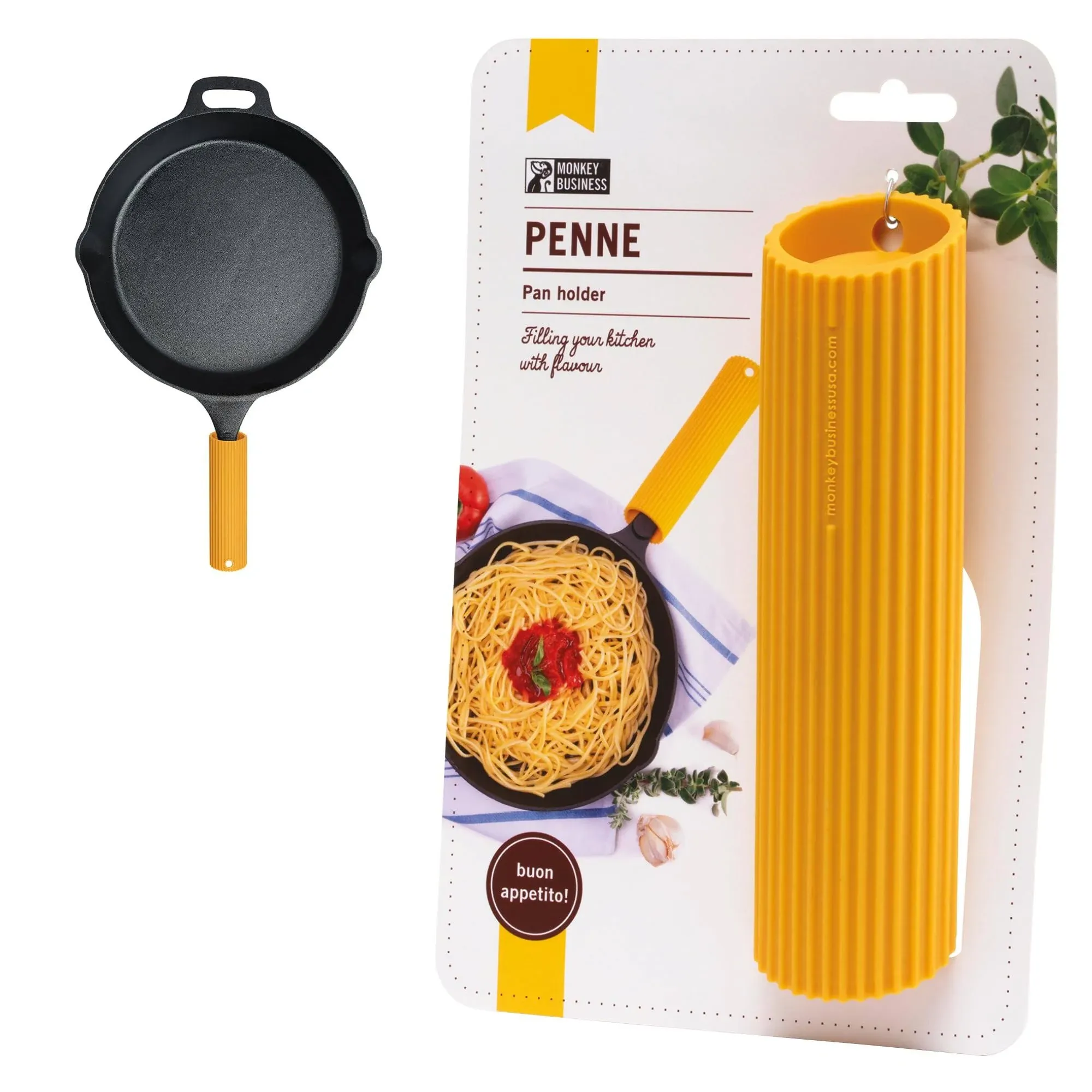 Silicone Kitchen Tool | Penne-Shaped Kitchen Utensil for Hot Handles When Coo...