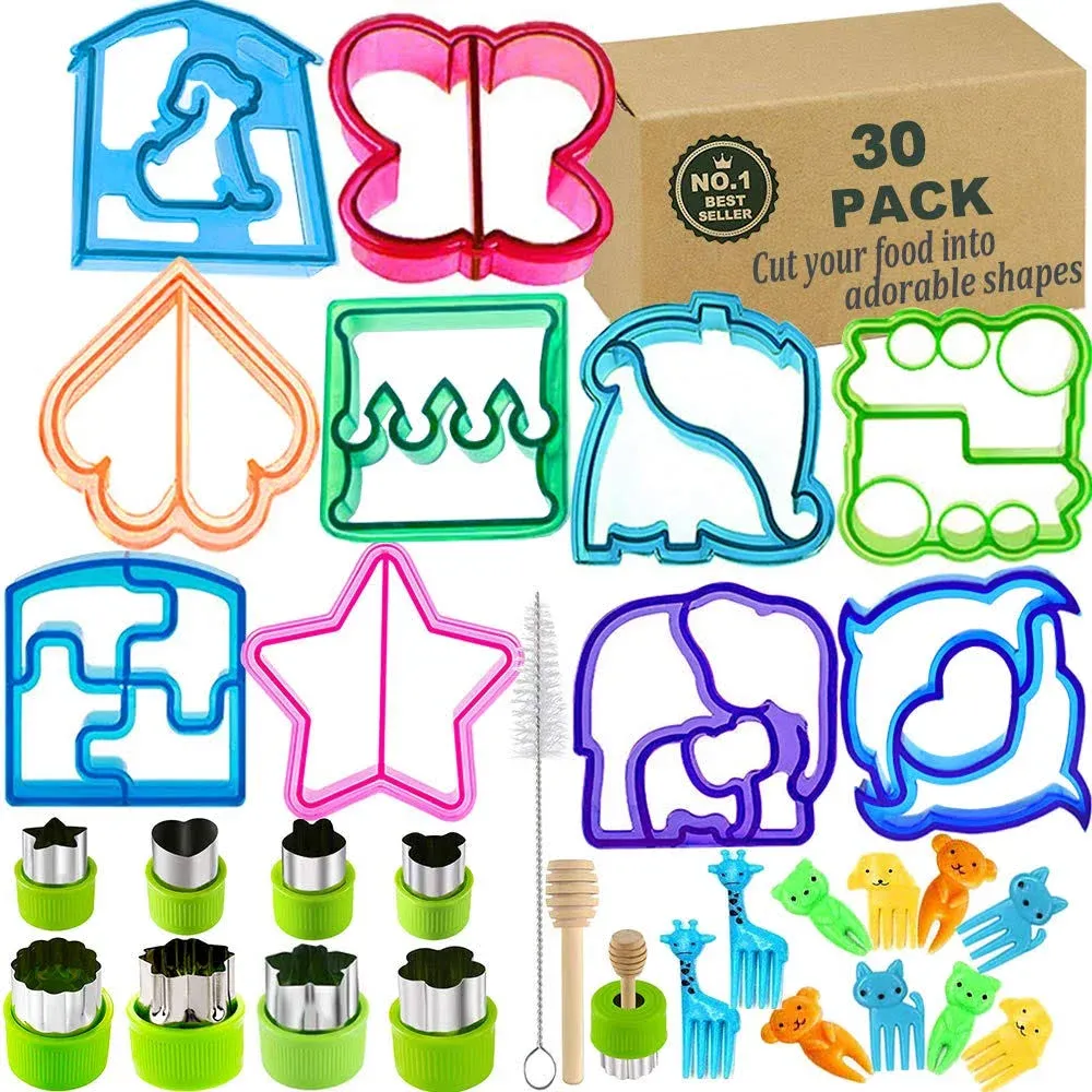 Vegetable Stamps Mold Shapes Set, 12pcs Stainless Steel Mini Cookie Stamps Mold