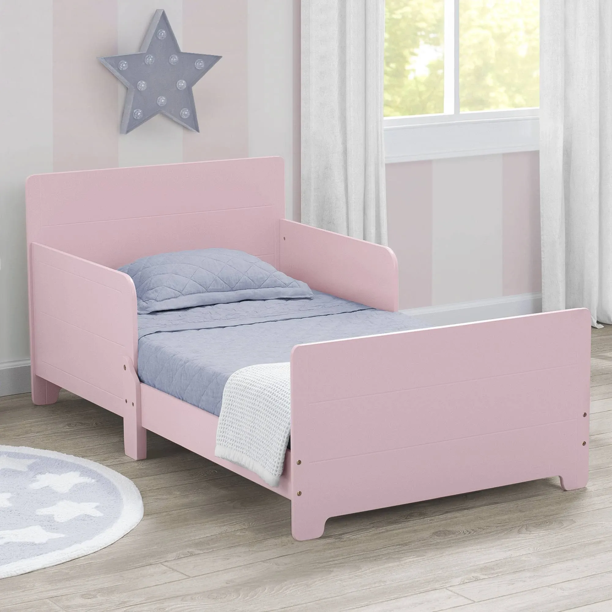 MySize Toddler Bed - Delta Children Dusty Rose Pink (692C)