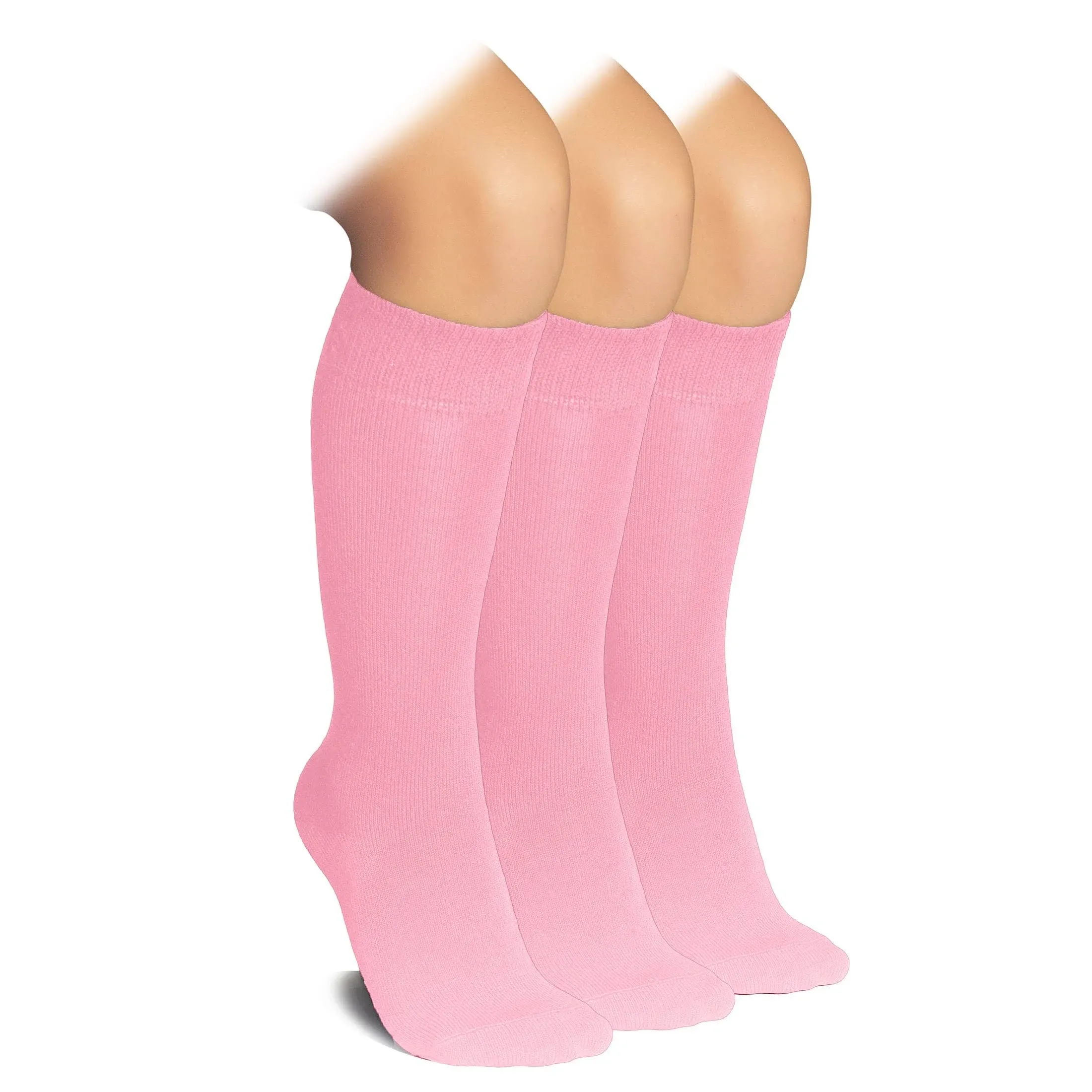 Kids' Bamboo School Knee-High Socks, 3 Pairs