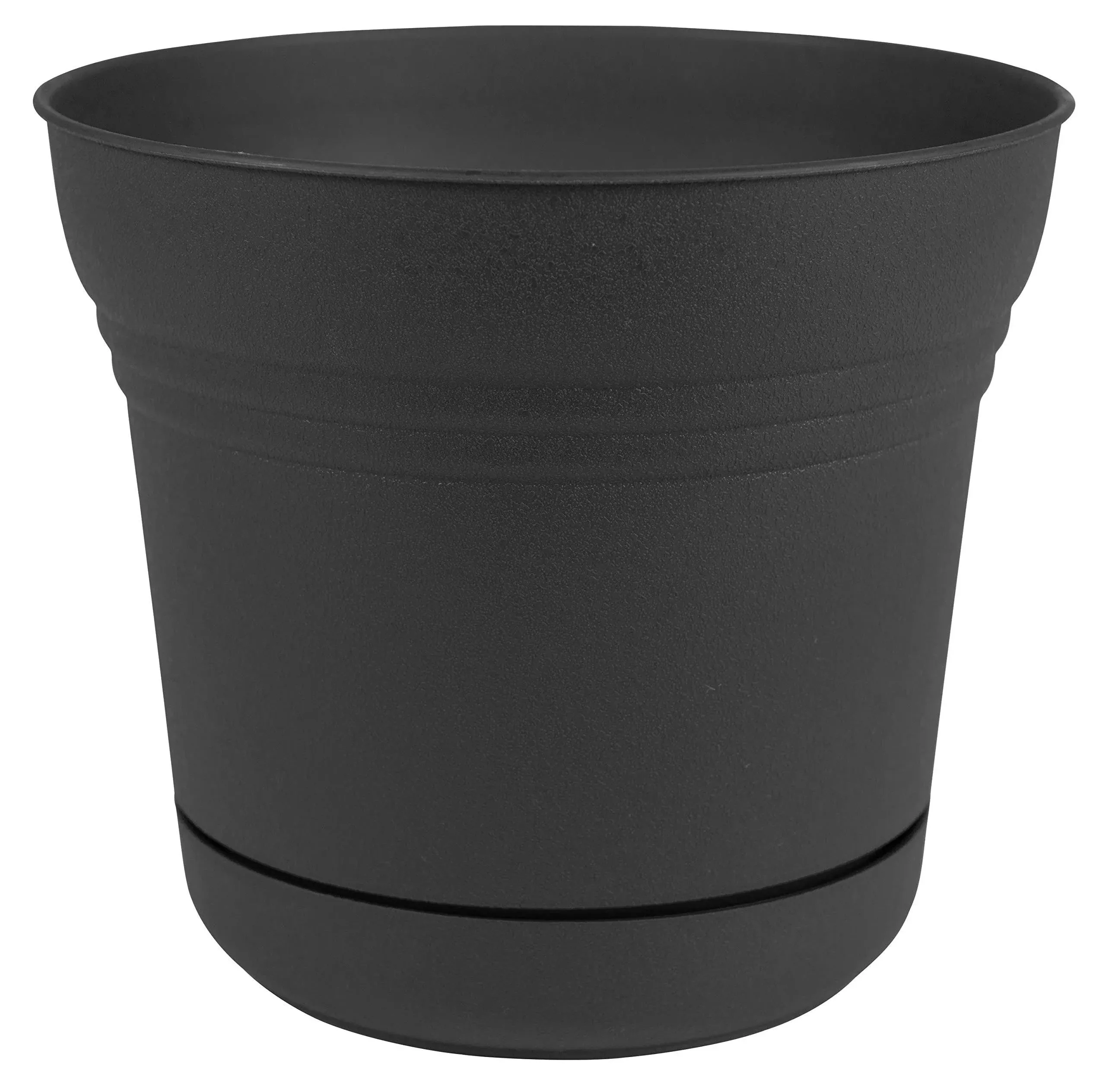 Bloem - SP0500 - 4.5 in. H Plastic Saturn Bowl Planter Black