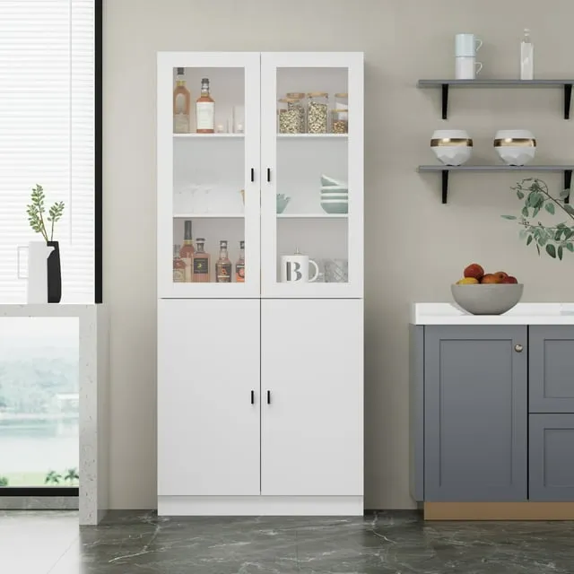 Didugo 70.9 inchh Kitchen Pantry Cabinet, Tall Storage Cabinet, Freestanding ...