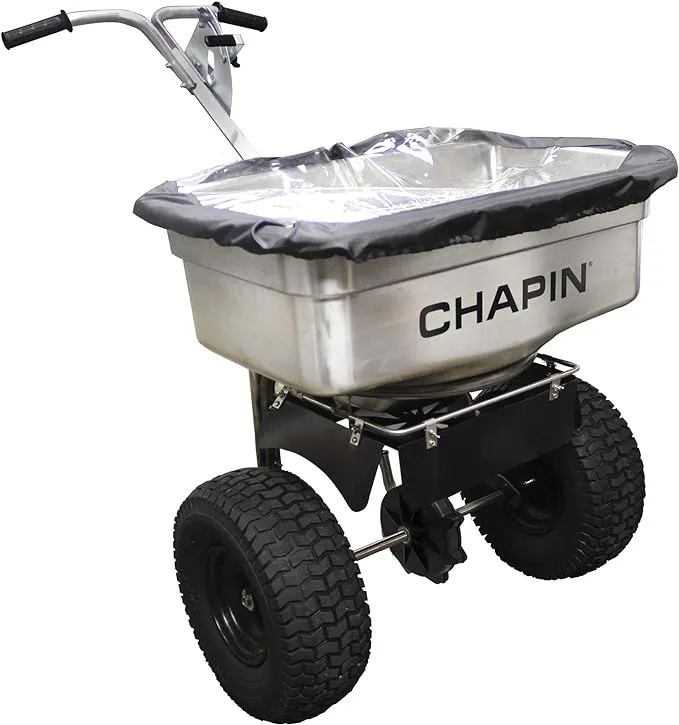 Chapin International 82500B 100-Pound Stainless Steel Professional Salt Spreader