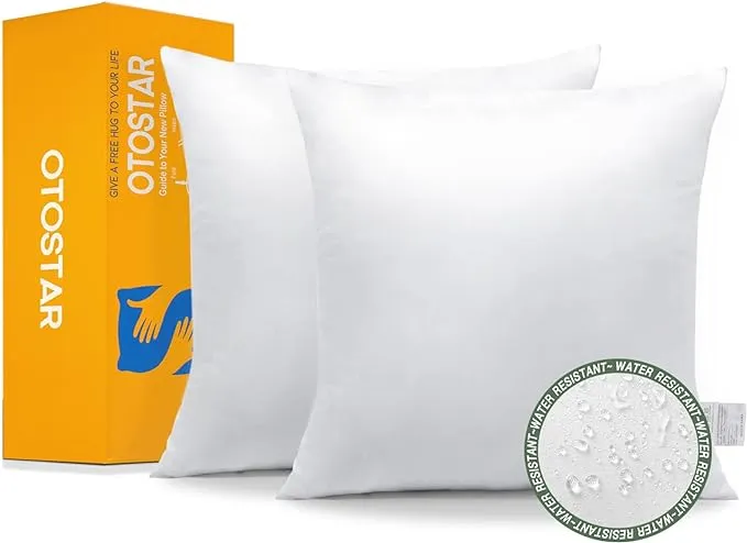 OTOSTAR Premium Outdoor Waterproof Throw Pillow Inserts 20 x 20 In... FMBI Sales