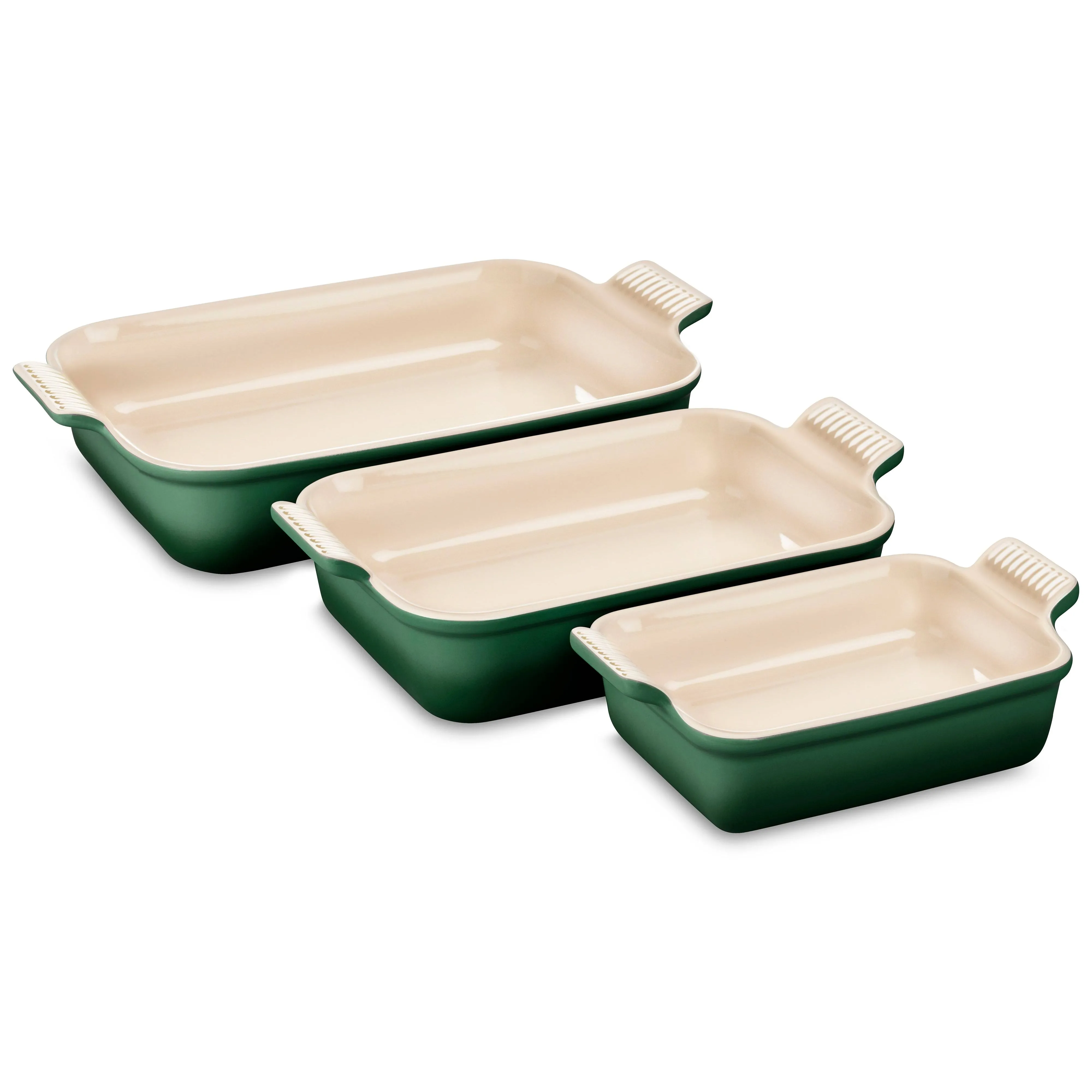 Le Creuset Heritage 3 Piece Rectangular Baking Dish Set