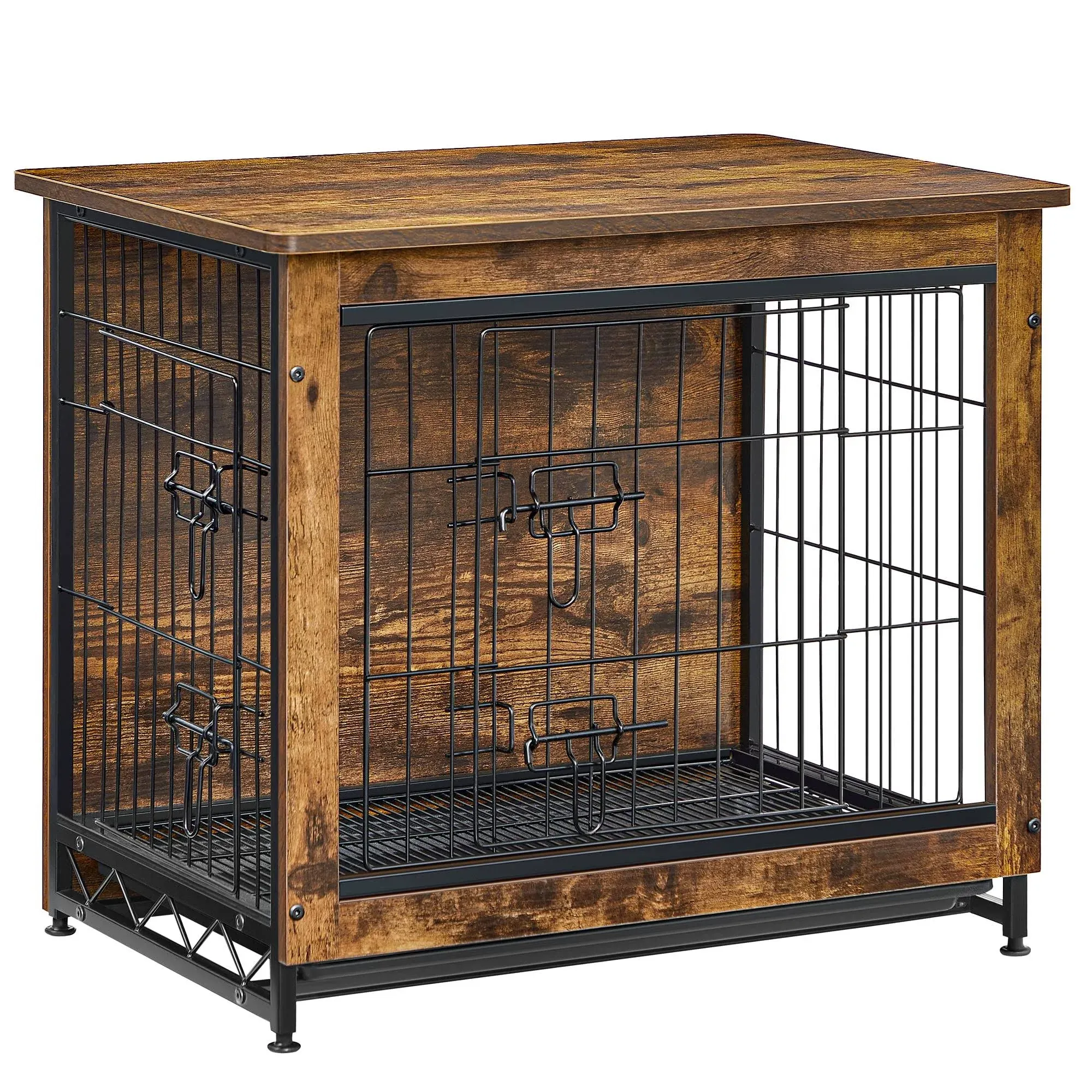 FEANDREA Dog Crate Furniture, Side End Table, Heavy-Duty Dog Cage with Multi-Pur