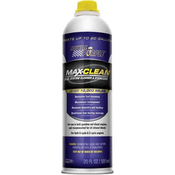 Royal Purple® 11722 - Max-Clean™ Fuel System 20 oz Cleaner &amp; Stabilizer Bottle