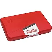 "Carter's 21071 Felt Stamp Pad, 4 1/4 x 2 3/4, Red"