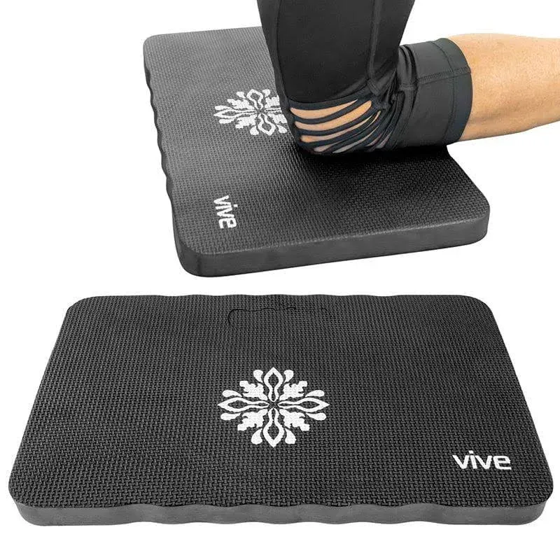 Vive Extra Thick Kneeling Pad for Gardening - Firm Waterproof Knee Mat for Work, Cleaning, Bathing Baby, or Hard Wood Floors - Foam Kneeler for Yoga, Exercise - Great Garden Supplies & Accessories