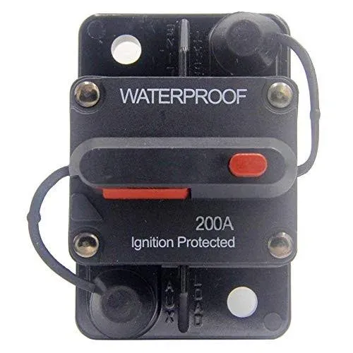 200 Amp Circuit Breaker 20a300a With Manual Reset Waterproof Inline Fuse Inverte