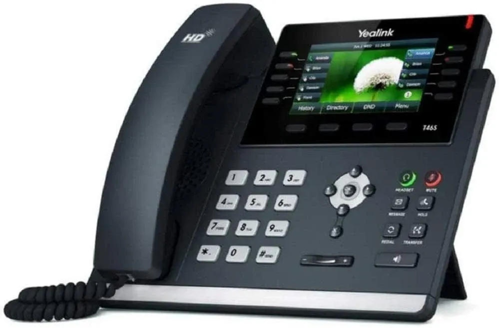 Yealink T46S VoIP Phone | PoE Powered | Colour Screen | Renewed