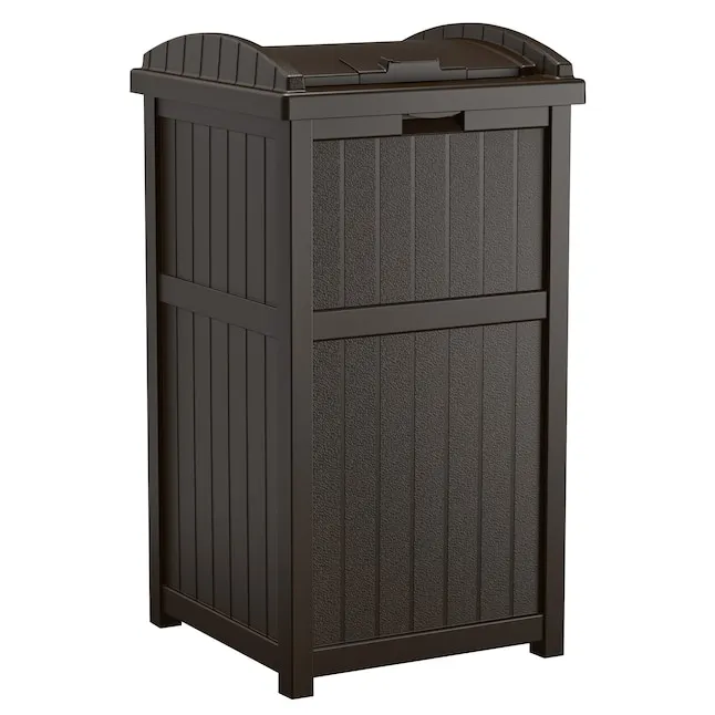 Suncast Hideaway Outdoor Can Trash Lid