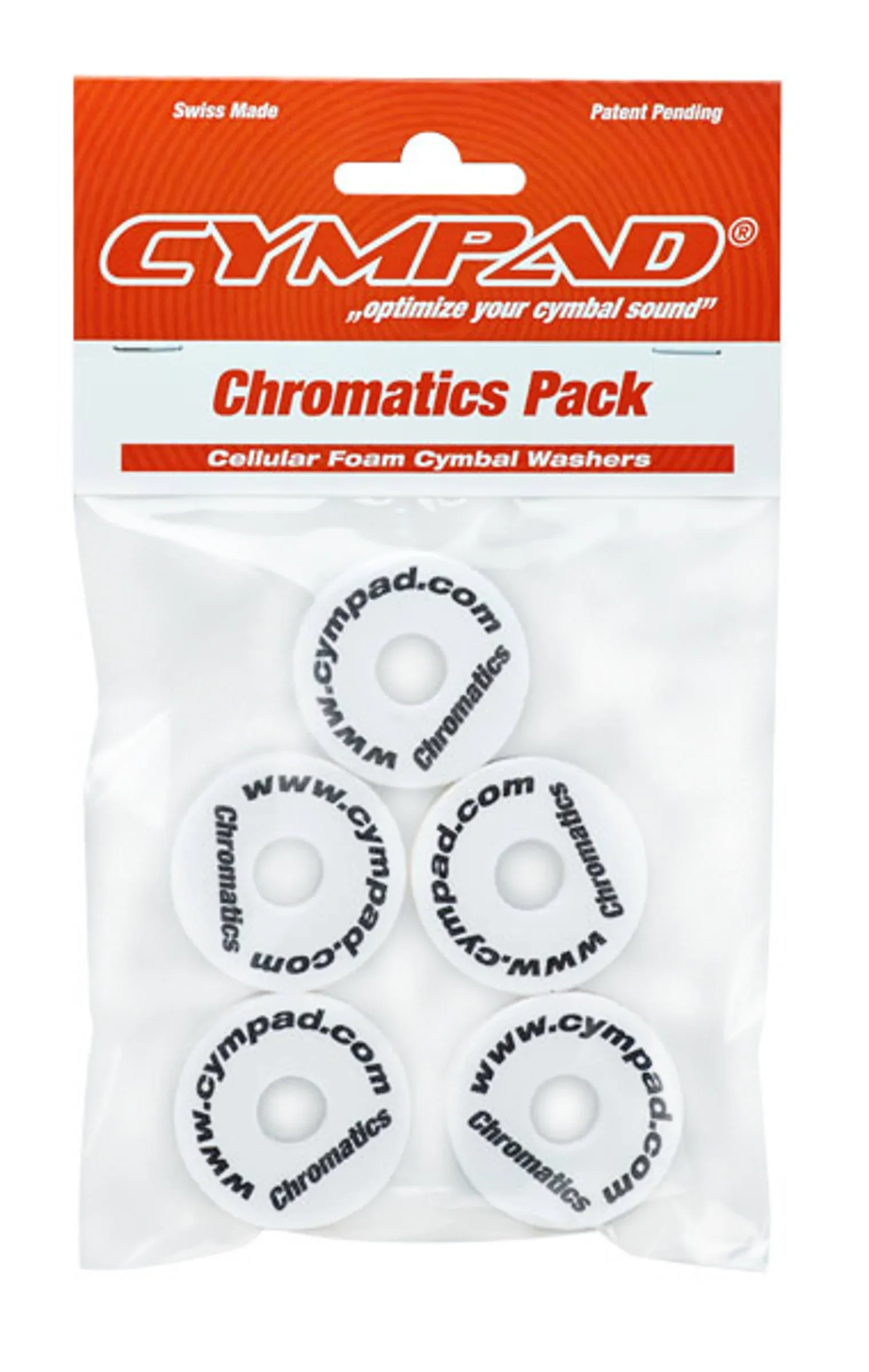 CYMPAD Chromatics Set 40/15mm WHITE (5-pieces) Crash