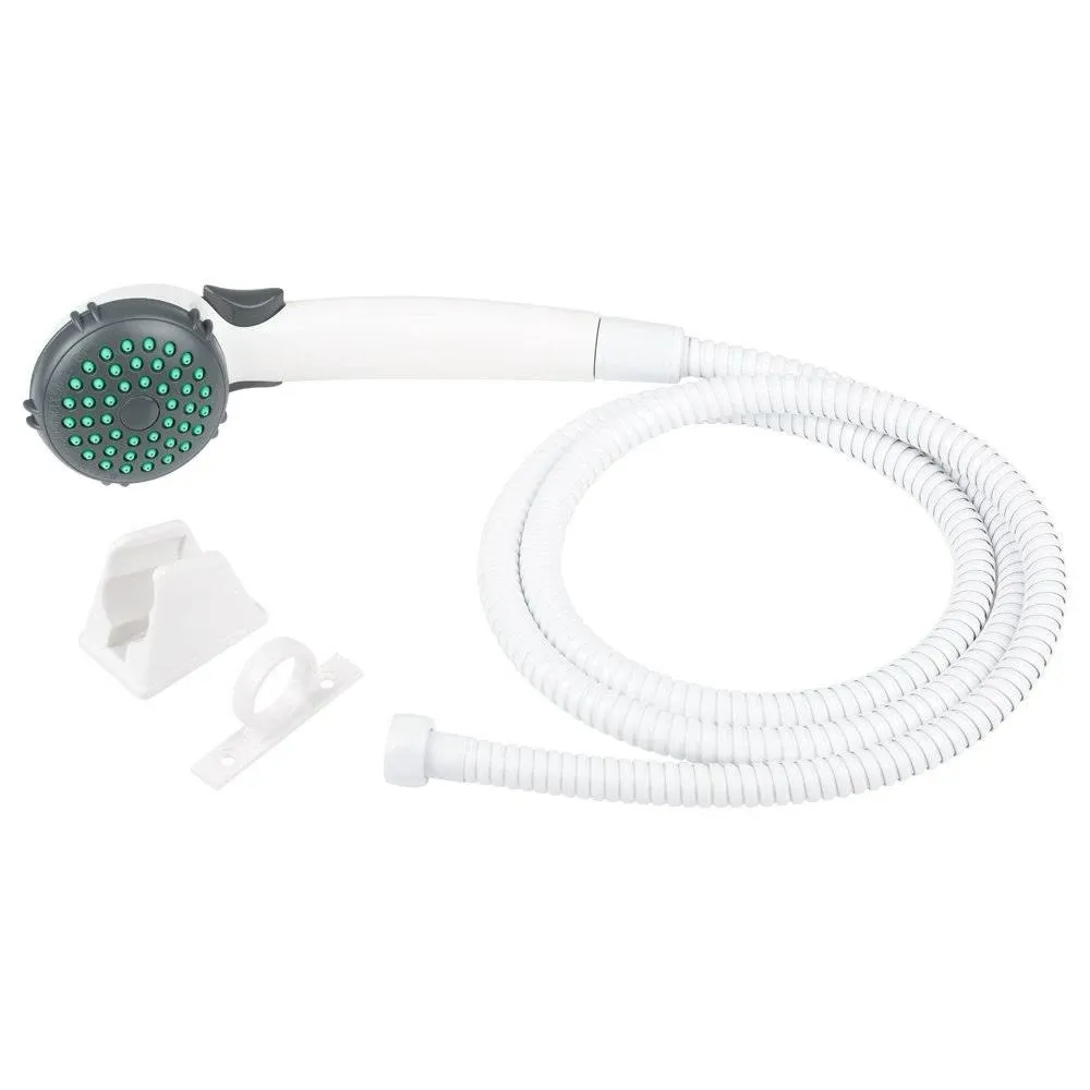 Dura Faucet D6U-DFSA400KWT Single Shower Wand & Hose Kit  White