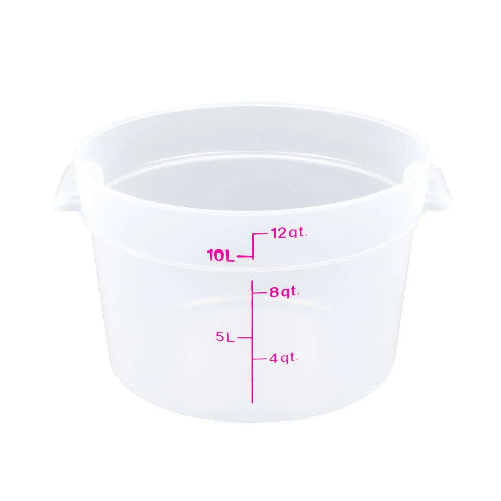 Cambro Round 12 qt Storage Container, Clear