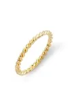 Liv Rope Stacking Ring In Gold