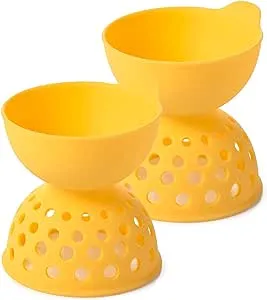 OXO Good Grips Silicone Egg Poachers (Set of 2),Yellow