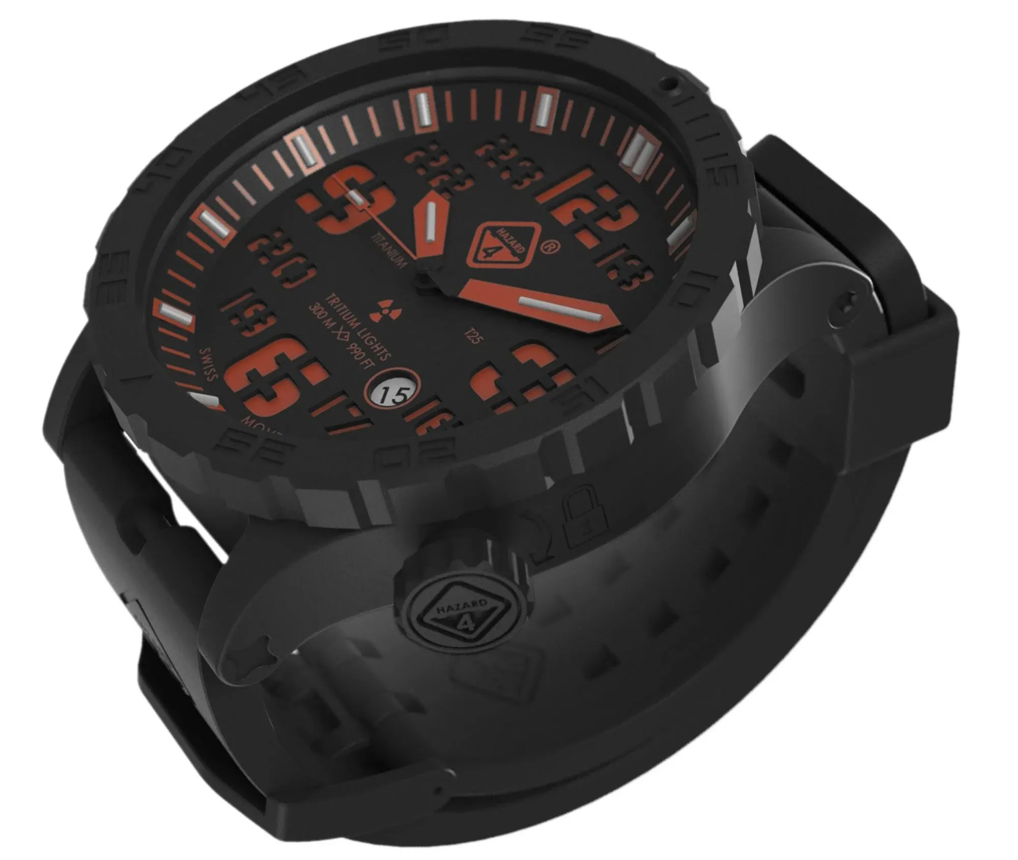 Hazard 4 Heavy Water Diver : Titanium Tritium Dive-Watch