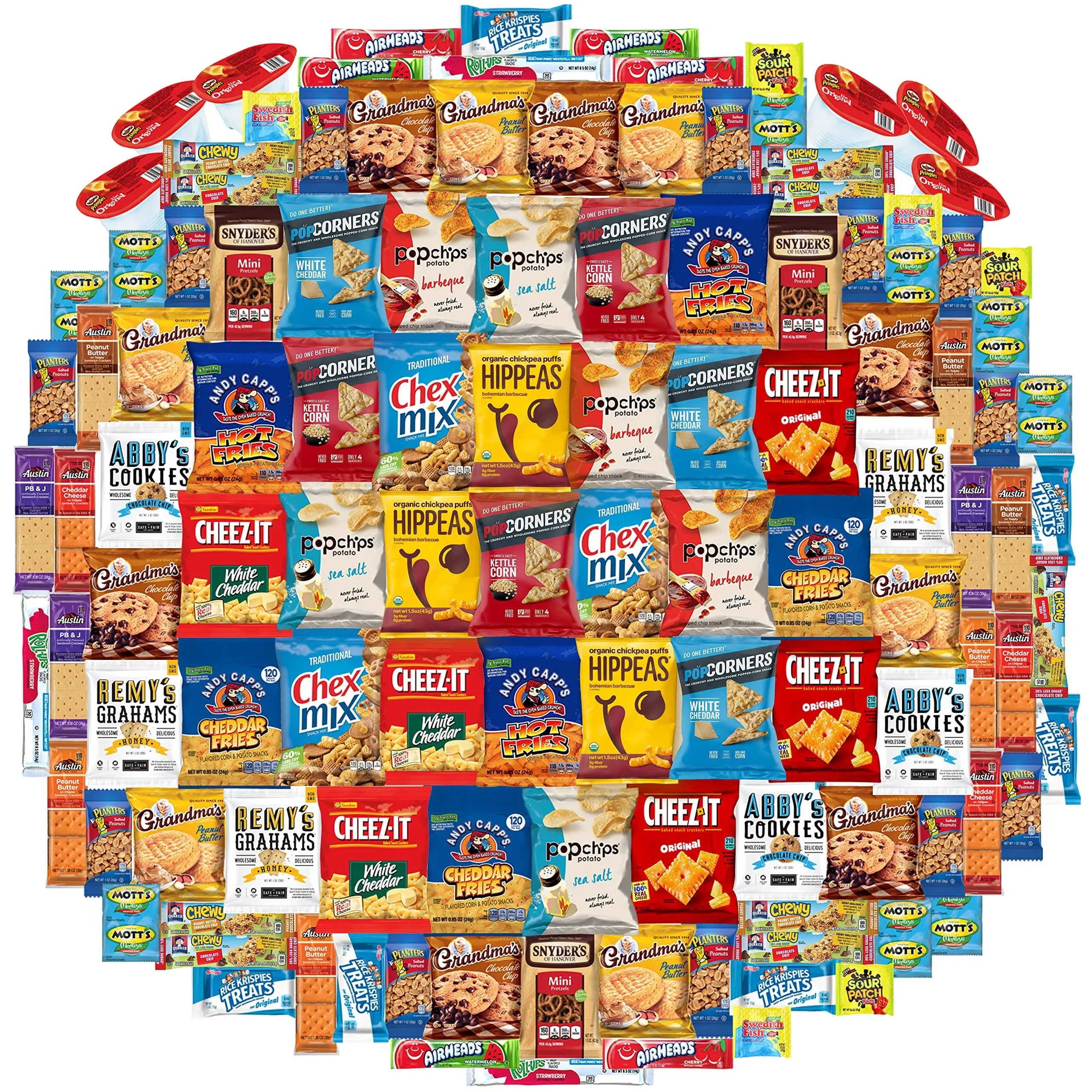 Snack Chest Care Package (120 Count) Variety Snacks Gift Box - College Students, Military, Work or Home - Over 9 Pounds of Chips