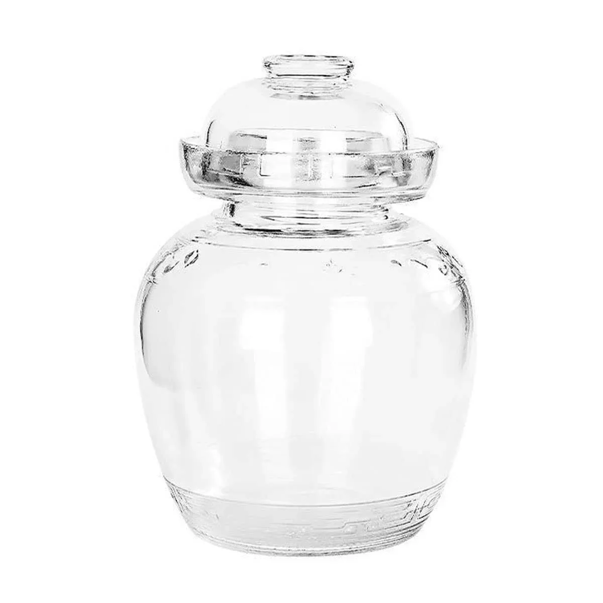 Glass Jar Fermentation Jar, Fermenting Crock with Water Seal Airlock Lid