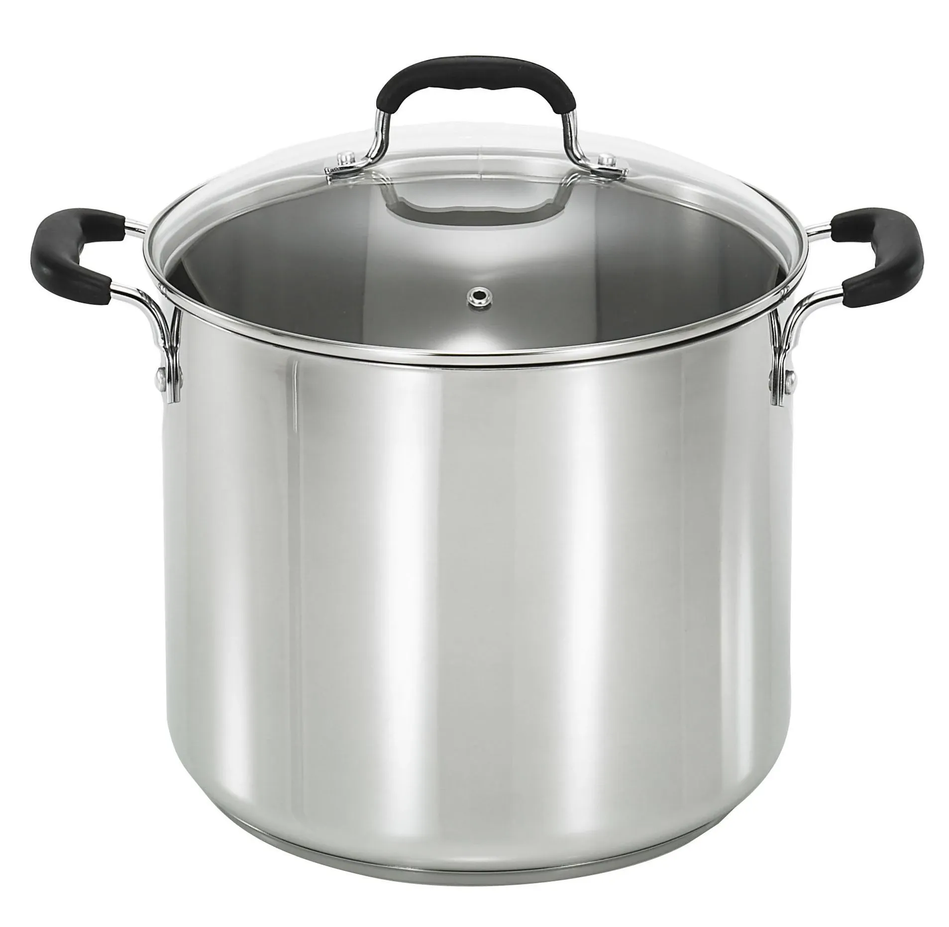 T Fal Stock Pot, Stainless Steel, 12 Quart