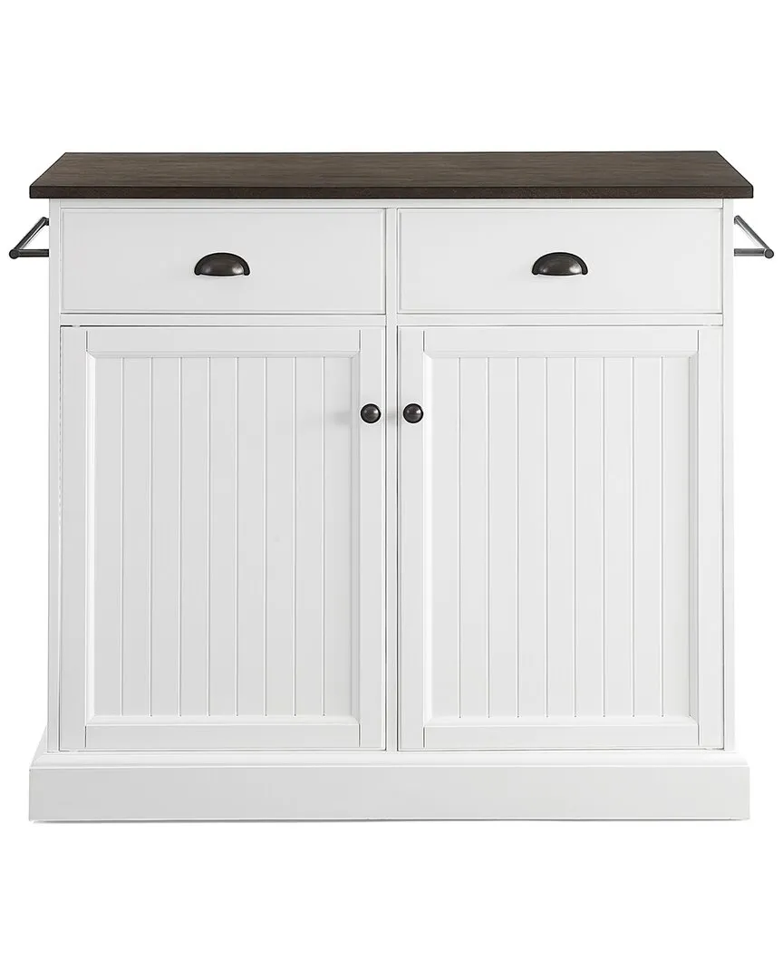 Shoreline Kitchen Island In White