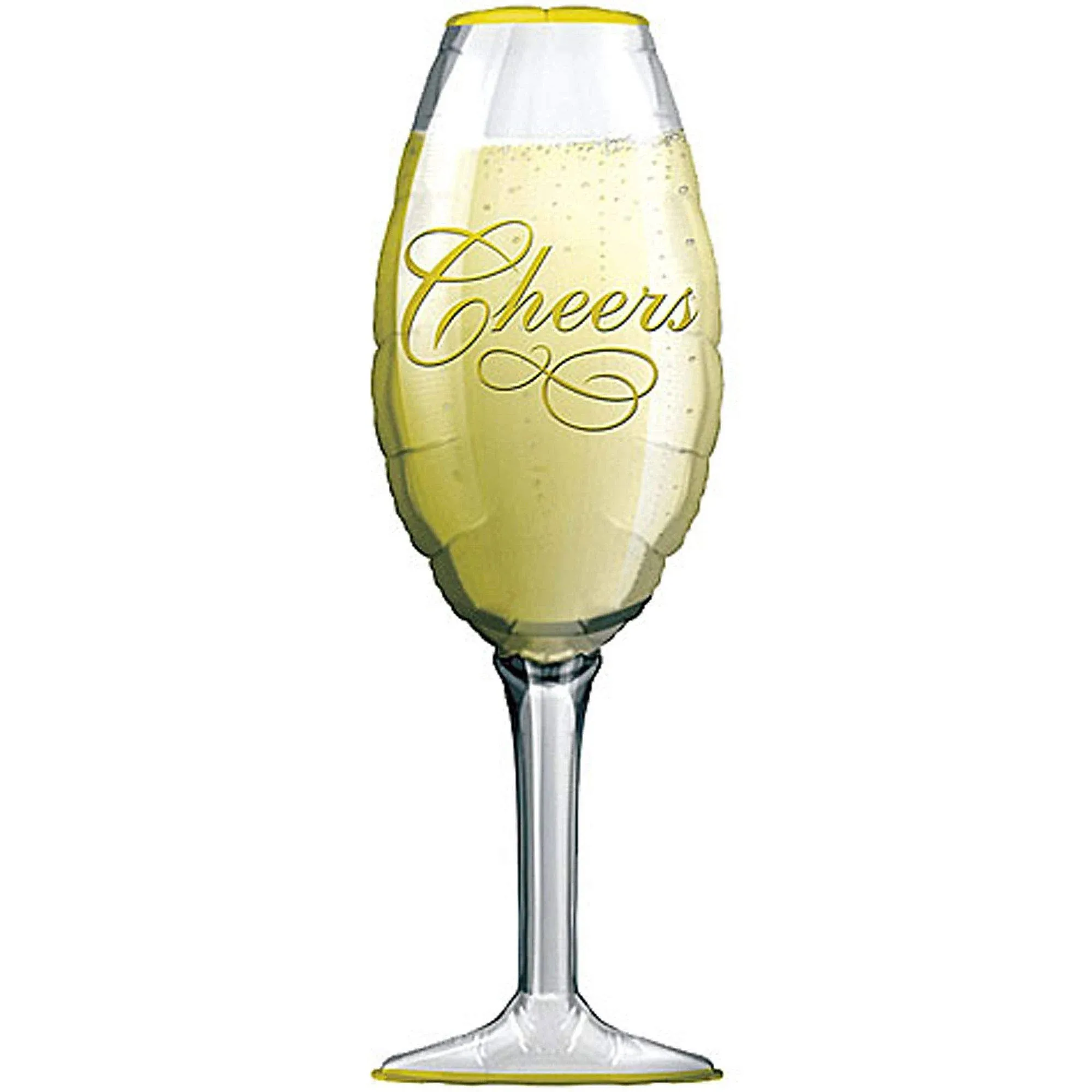 38” SuperShape Champagne Cheers Glass Balloon