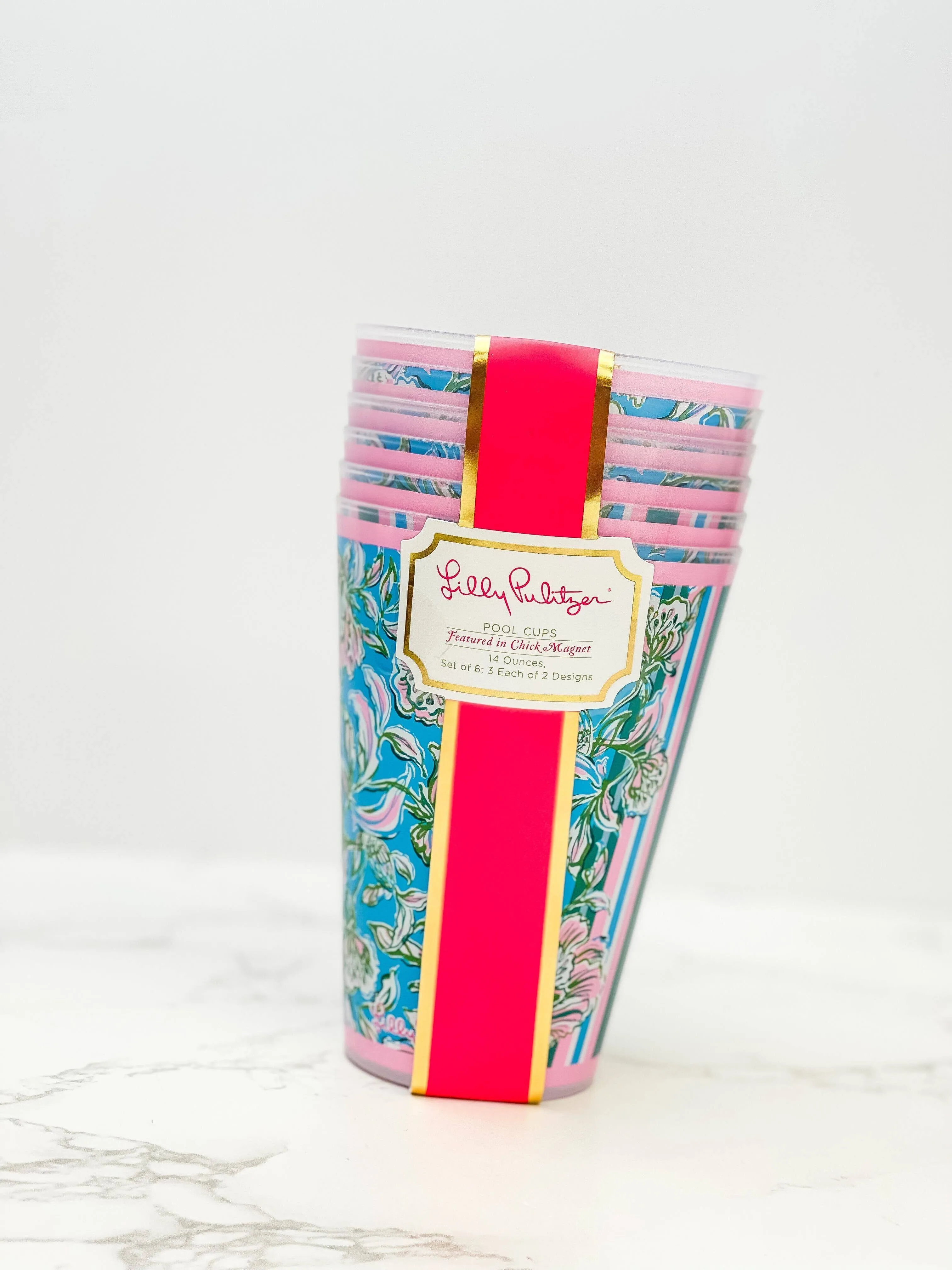 Lilly Pulitzer Pool Cups, Chick Magnet