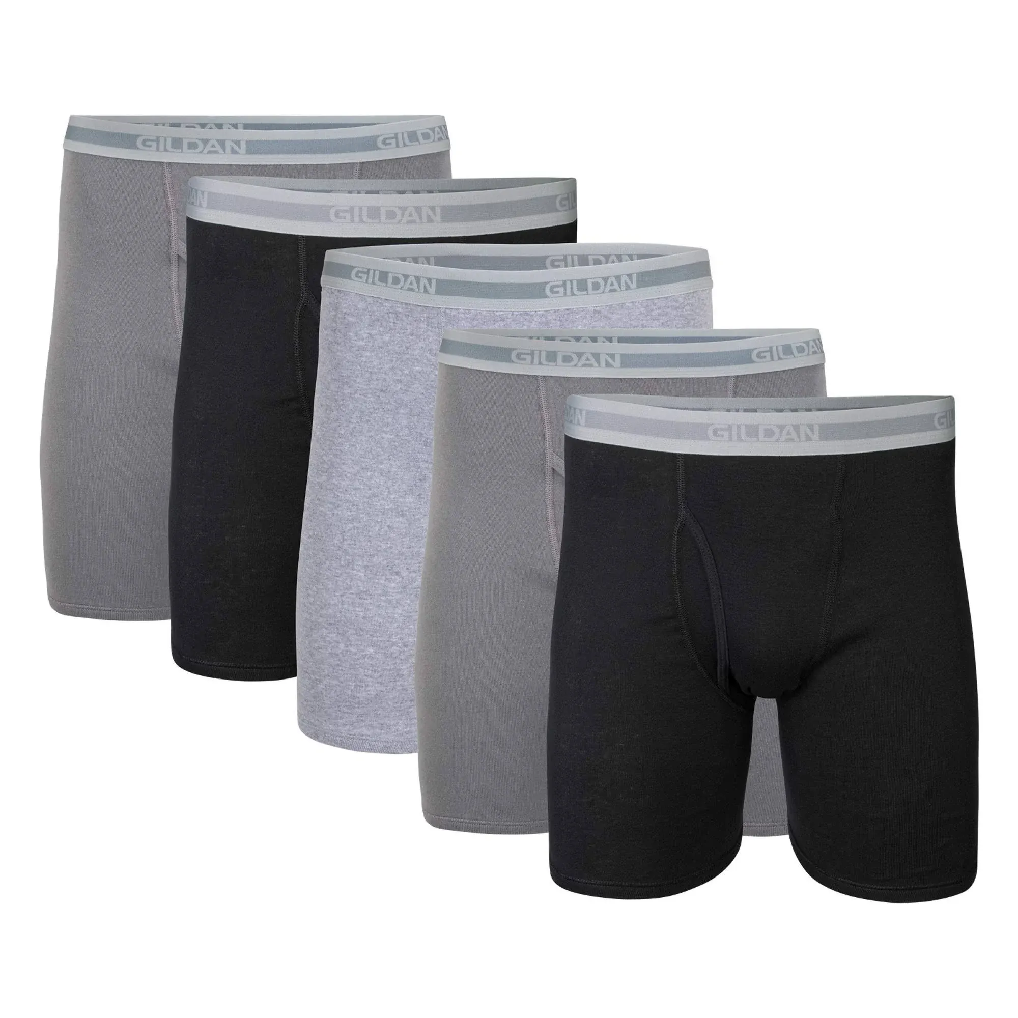 Gildan Mens Underwear Boxer Briefs, Multipack