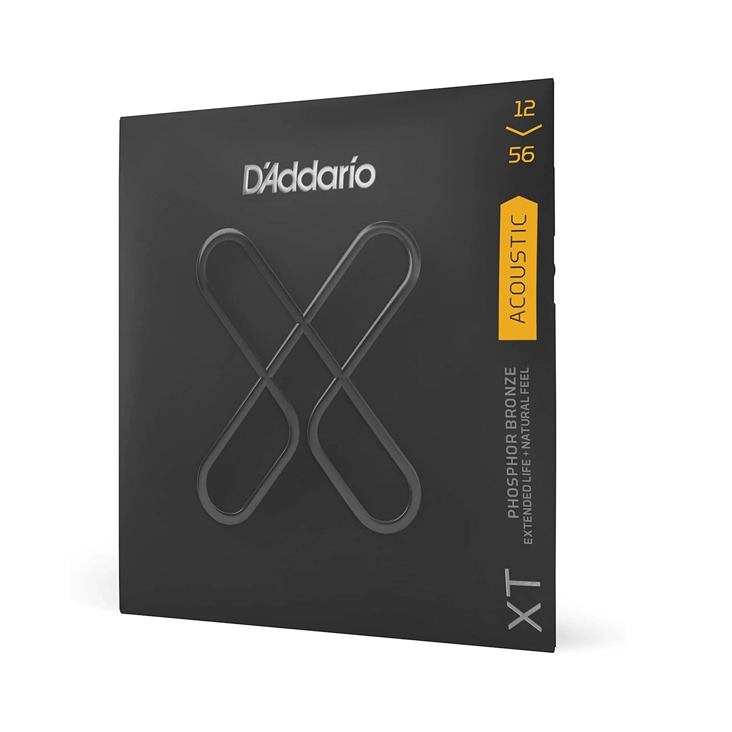 D'Addario XTAPB1256 XT Phosphor Bronze Acoustic Guitar Strings, Light Top/Medium Bottom, 12-56