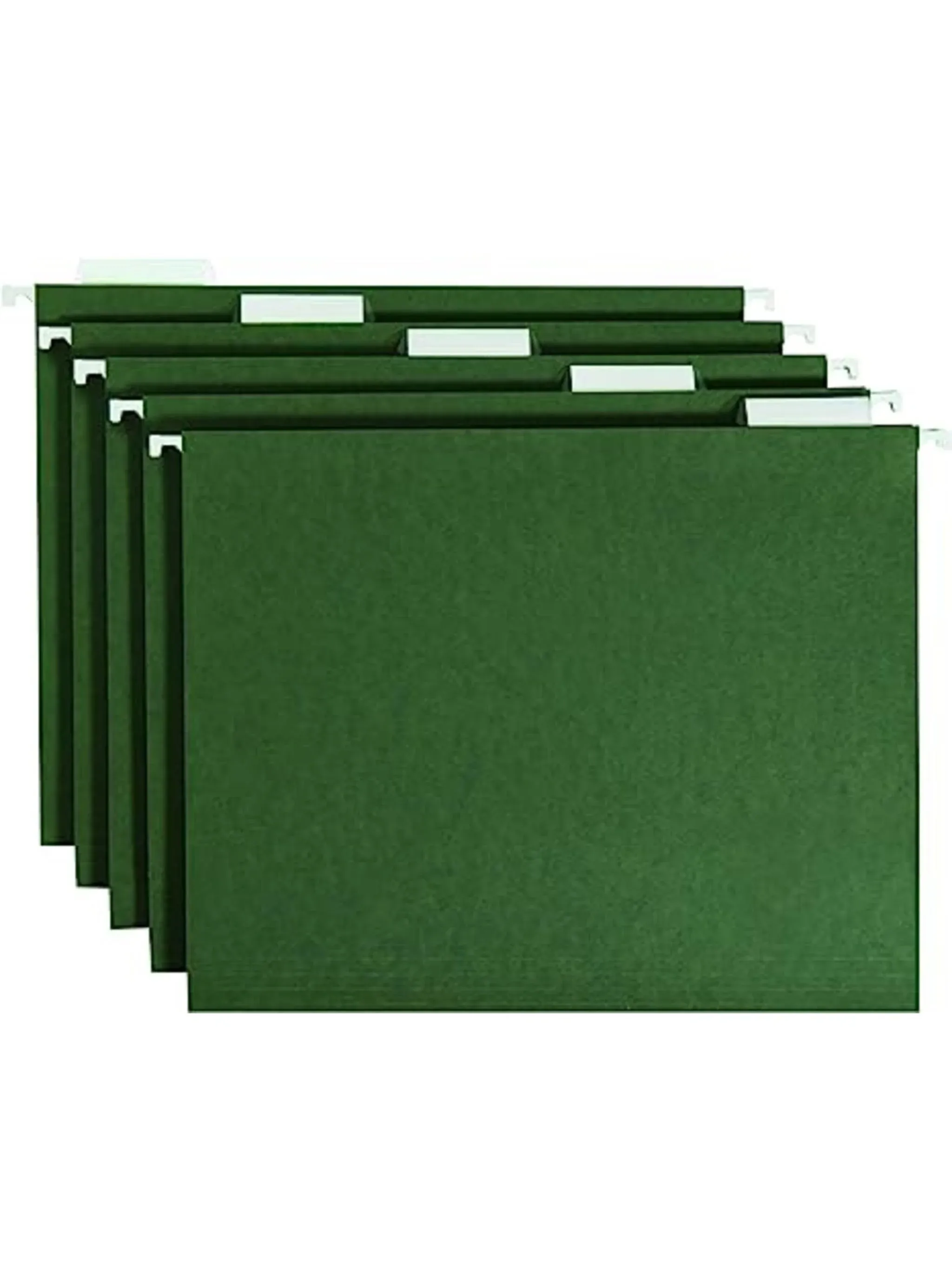 Smead Hanging File Folder Kit, Letter Size, Set of 24 Hanging File Folders and 24 Top Tab File Folders, Standard Green and Manila Set (92007)