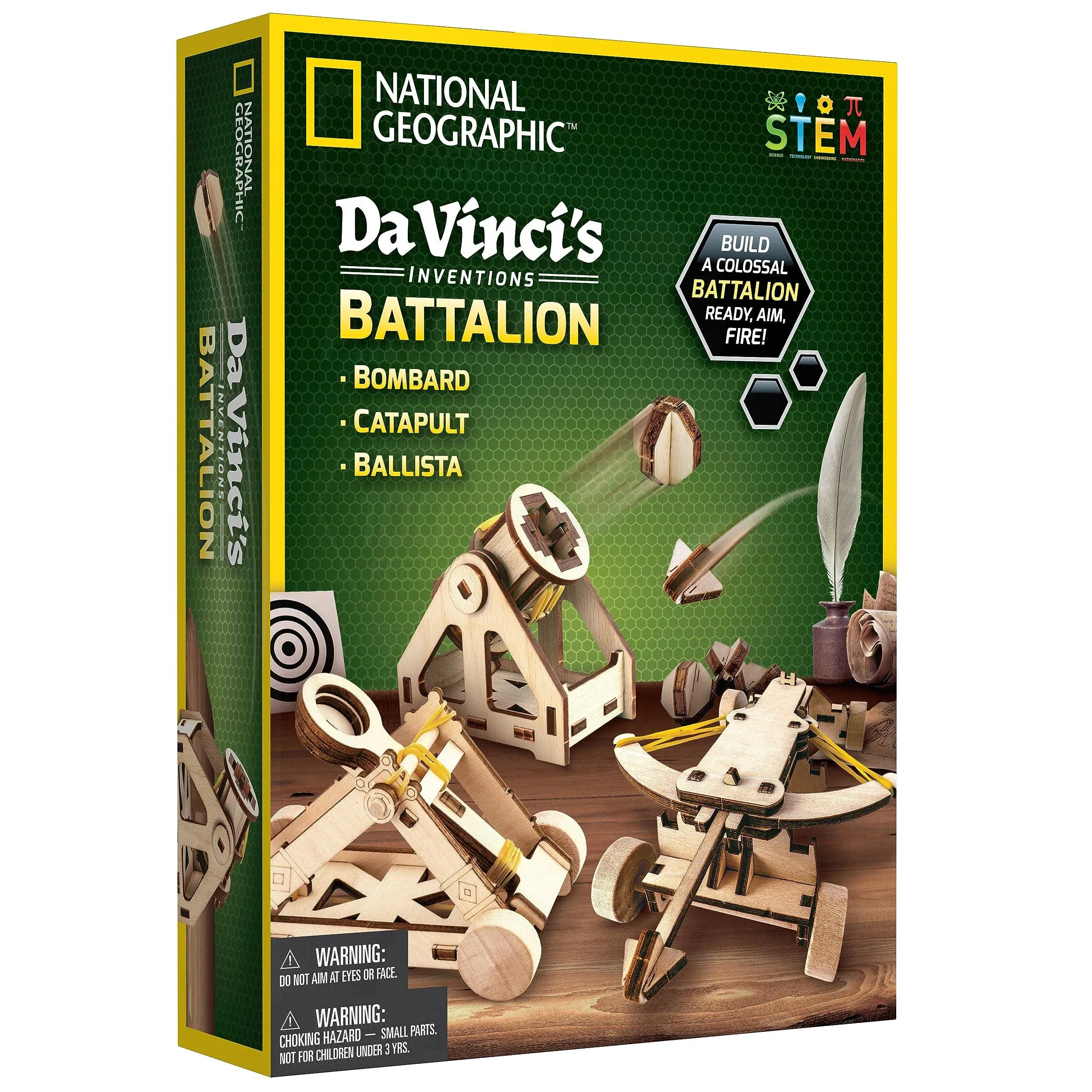 National Geographic DaVinci&#039;s Inventions Battalion Building Kit Open Box Unused