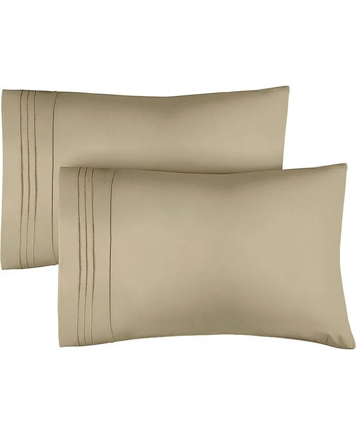 Soft Microfiber Pillowcase Set of 2 - King - Cream