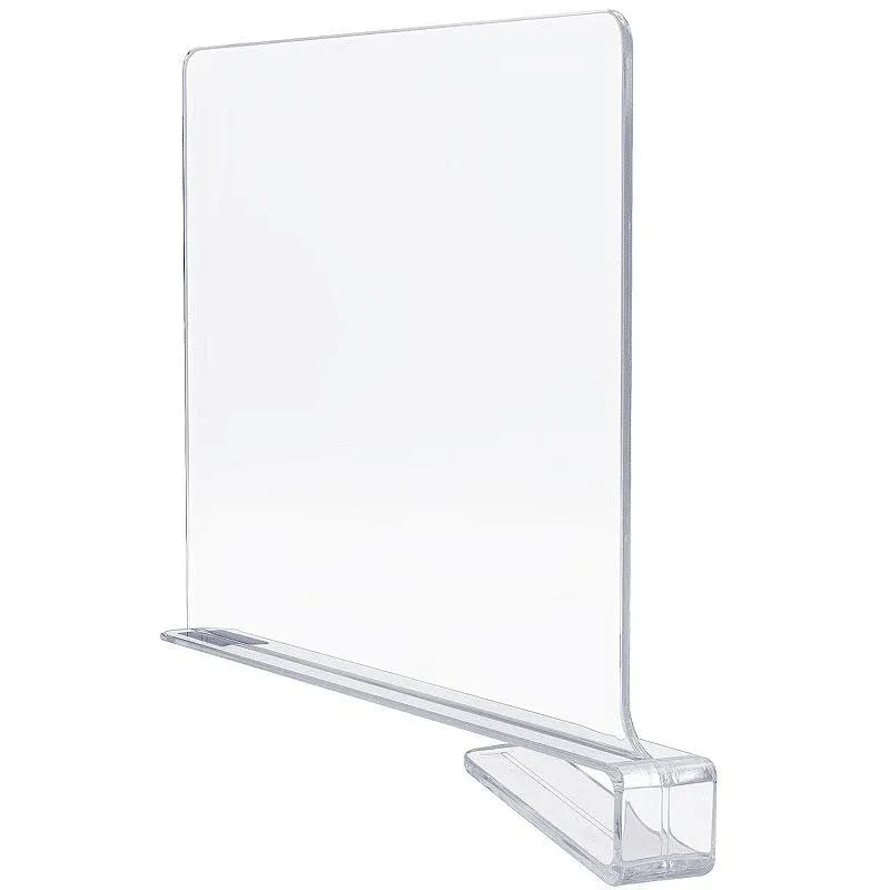 Sorbus Acrylic Shelf Dividers - 2 Set