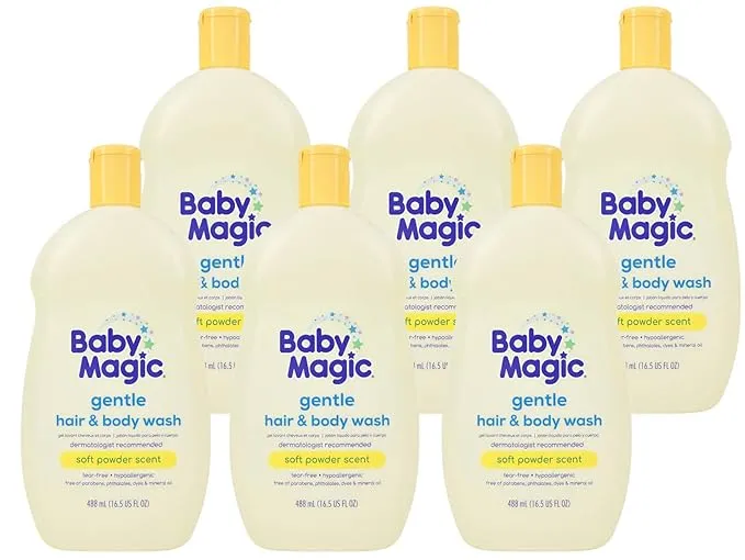 Baby Magic 2 In 1 Baby Wash & Shampoo, Calendula & Coconut, Calendula Oil & Coconut Oil, 30 Fl Oz