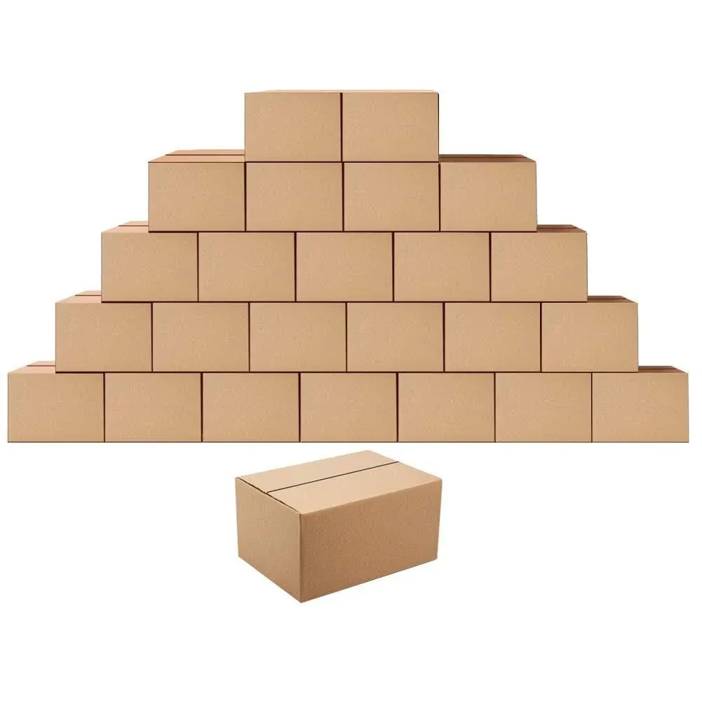 Shipping Boxes 25 Packs 8x6x4 inches Corrugated Cardboard Mailer Boxes for Pa...