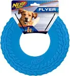 Nerf Dog 10&#034; Green Tire Flyer Dog Toy - Durable TPR  Lightweight